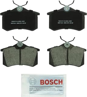 BC340 QuietCast Premium Ceramic Disc Brake Pad Set - Compatible with Select Audi A4, A6, A8, Allroad, RS6, S4, S6, S8, TT; Volkswagen Beetle, Cabrio, Golf, Jetta, Passat, Scirocco + More; REAR