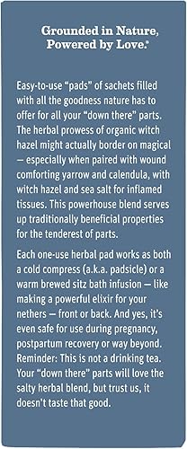 Miniatura 9 de Earth Mama Baño de hierbas orgánicas  Cuidado de embarazo y posparto, baño relajante para recuperación de hemorroides con hamamelis y caléndula (6