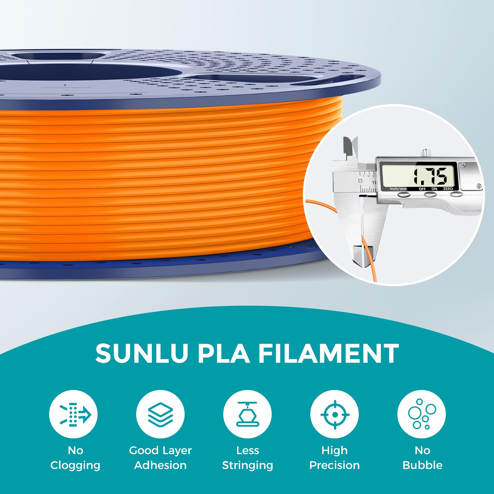 SUNLU PLA Filament Bundle - 8 Colors, 250g Spools -6 SUNLU PLA Filament Bundle - 8 Colors, 250g Spools -6