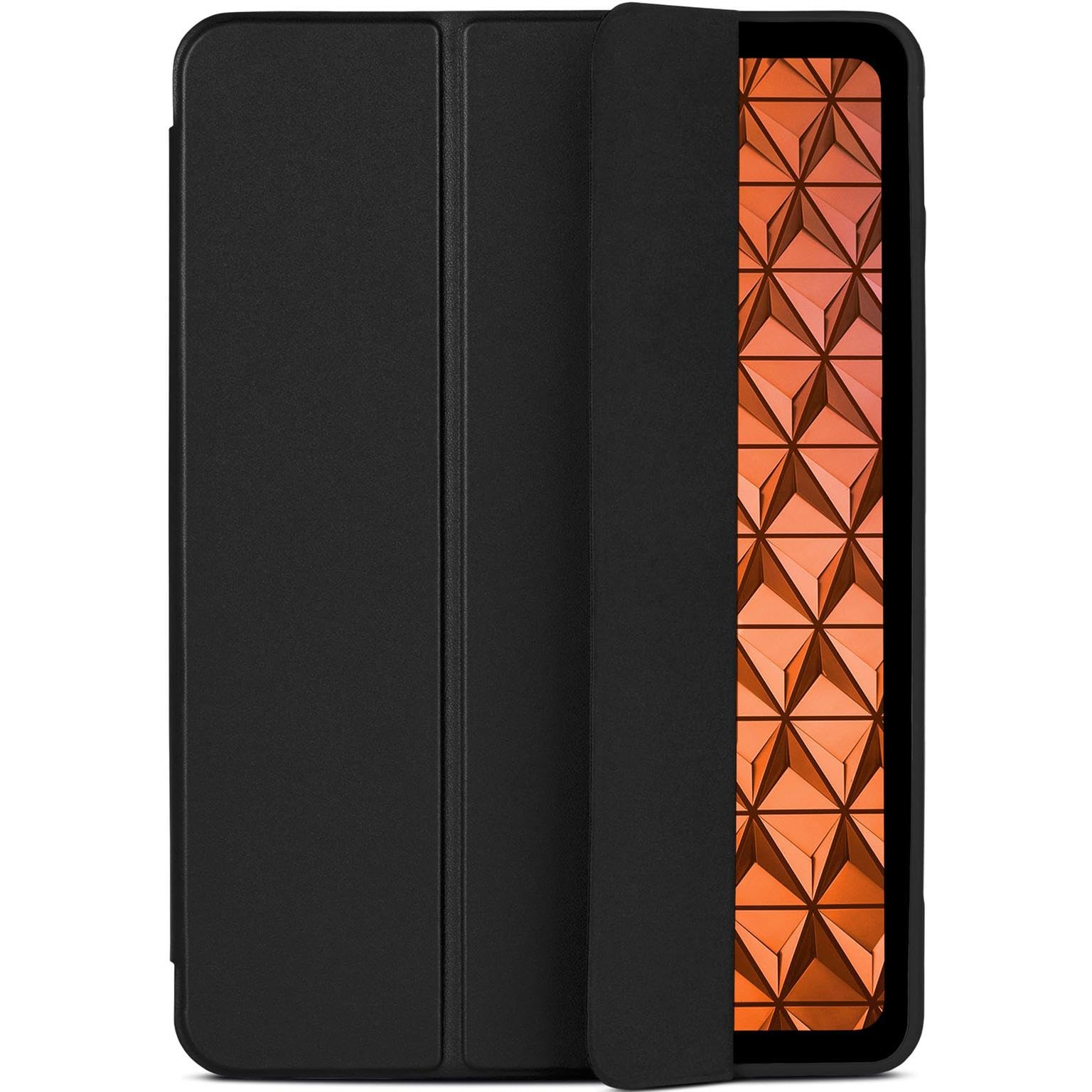 ONEFLOW Hülle für iPad Pro 13 (2024/2025) Schutzhülle ultradünn mit Ständer, Cover mit Auto Schlaf/Wach Funktion, Flip Case mit Magnet Standfunktion, Folio PU Leder Case, Schwarz