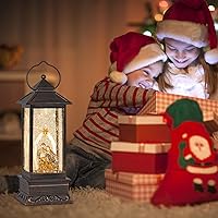 Vista 98 de Linterna musical de globo de nieve de Navidad, linterna giratoria brillante de 12 pulgadas con temporizador de 6 horas, alimentado por USB
