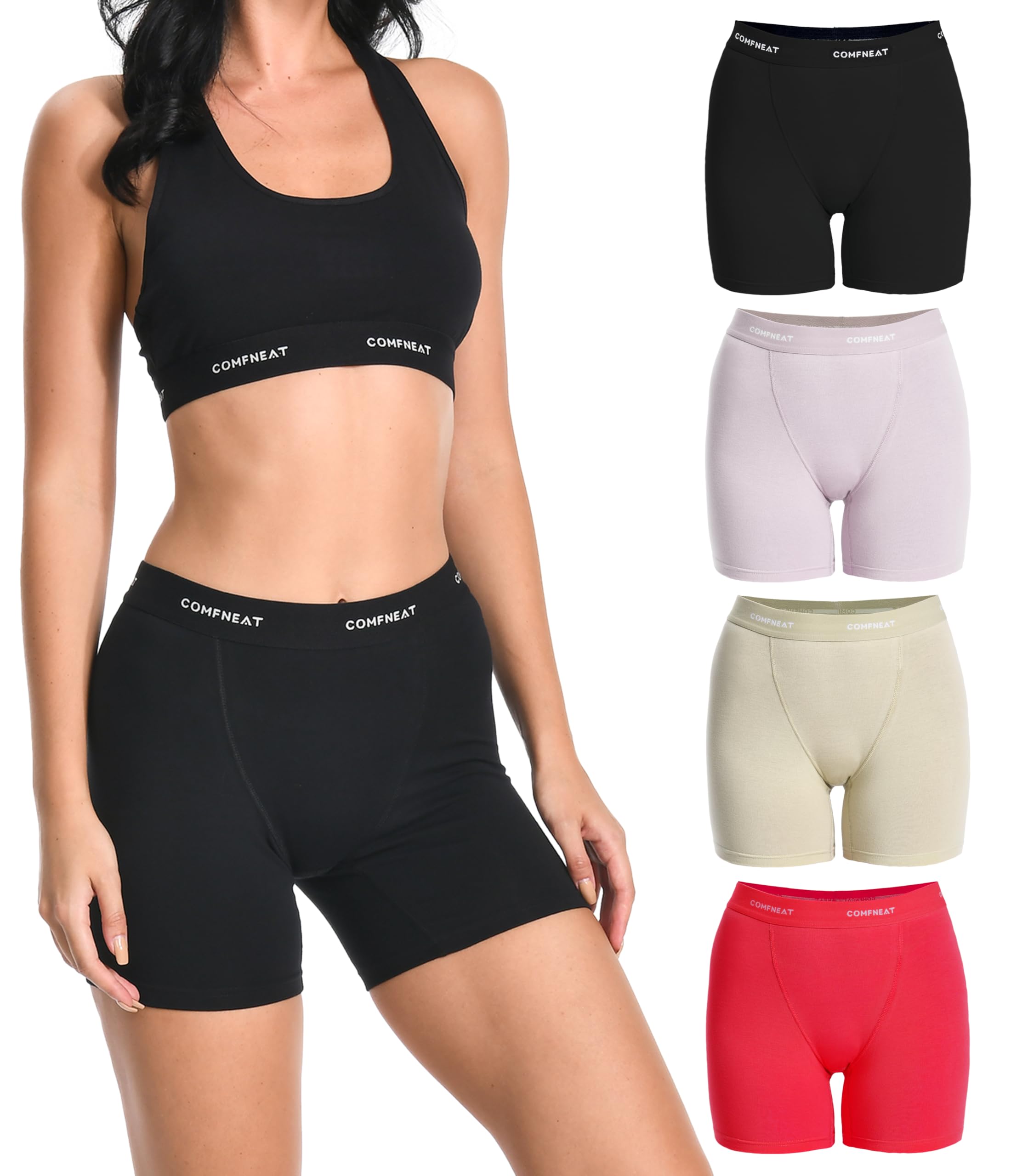 Comfneat Women's Stretchy Cotton Boyshorts