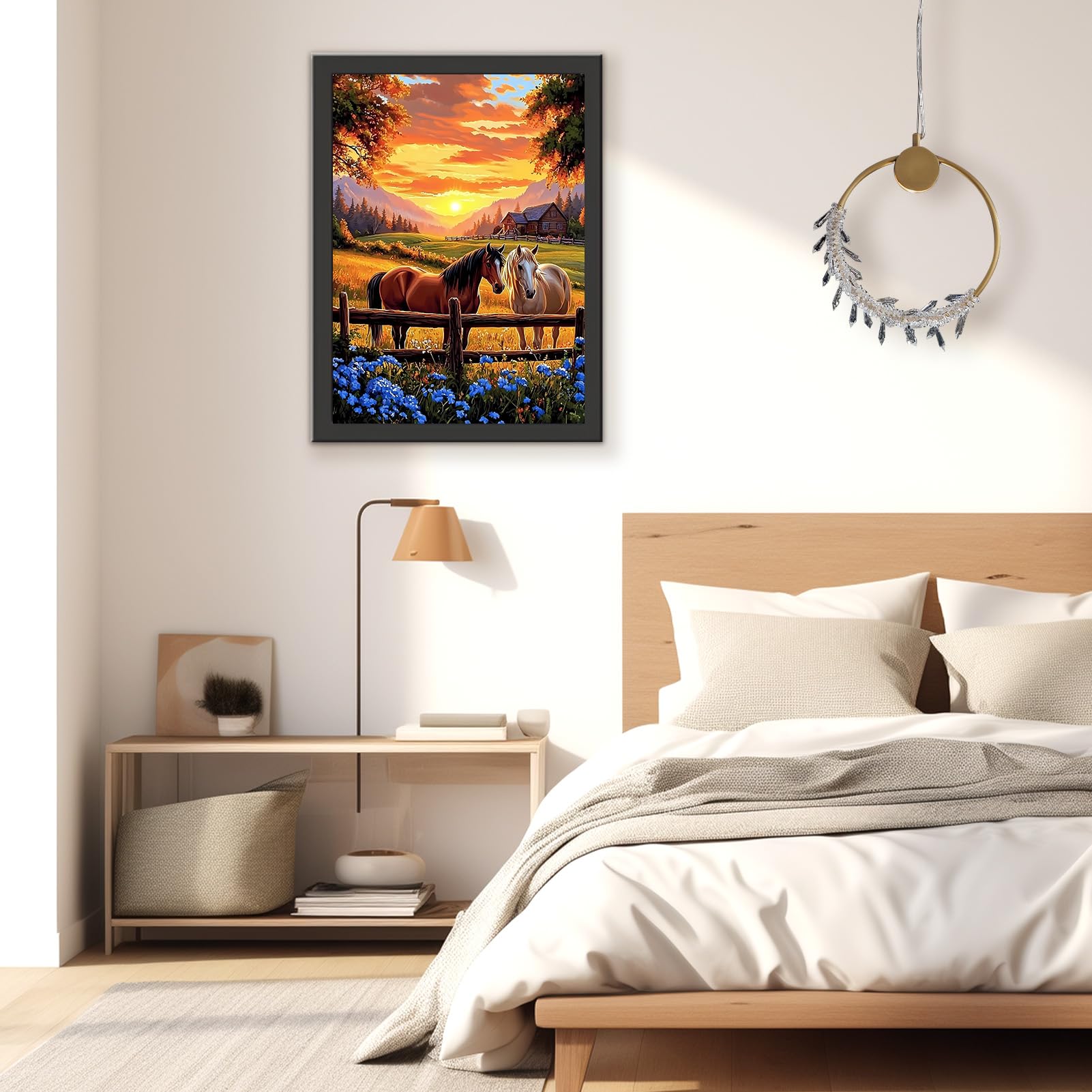TOSTOG Diamond Art Kits - Sunset Horses -2 TOSTOG Diamond Art Kits - Sunset Horses -2