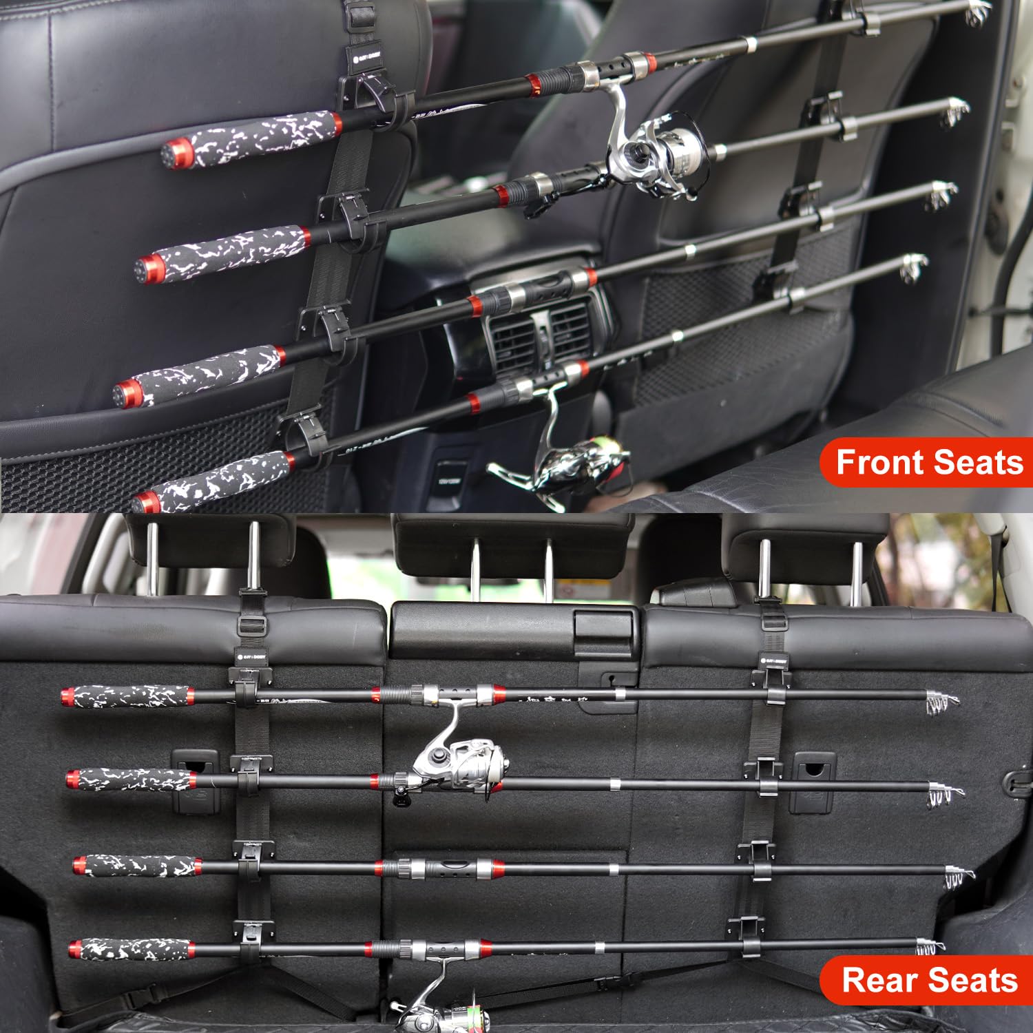 Four Position Rod Rack Snapklik.com : Fishing Rod Racks For Car, 4-Rod Or Combos Capacity Rod ...