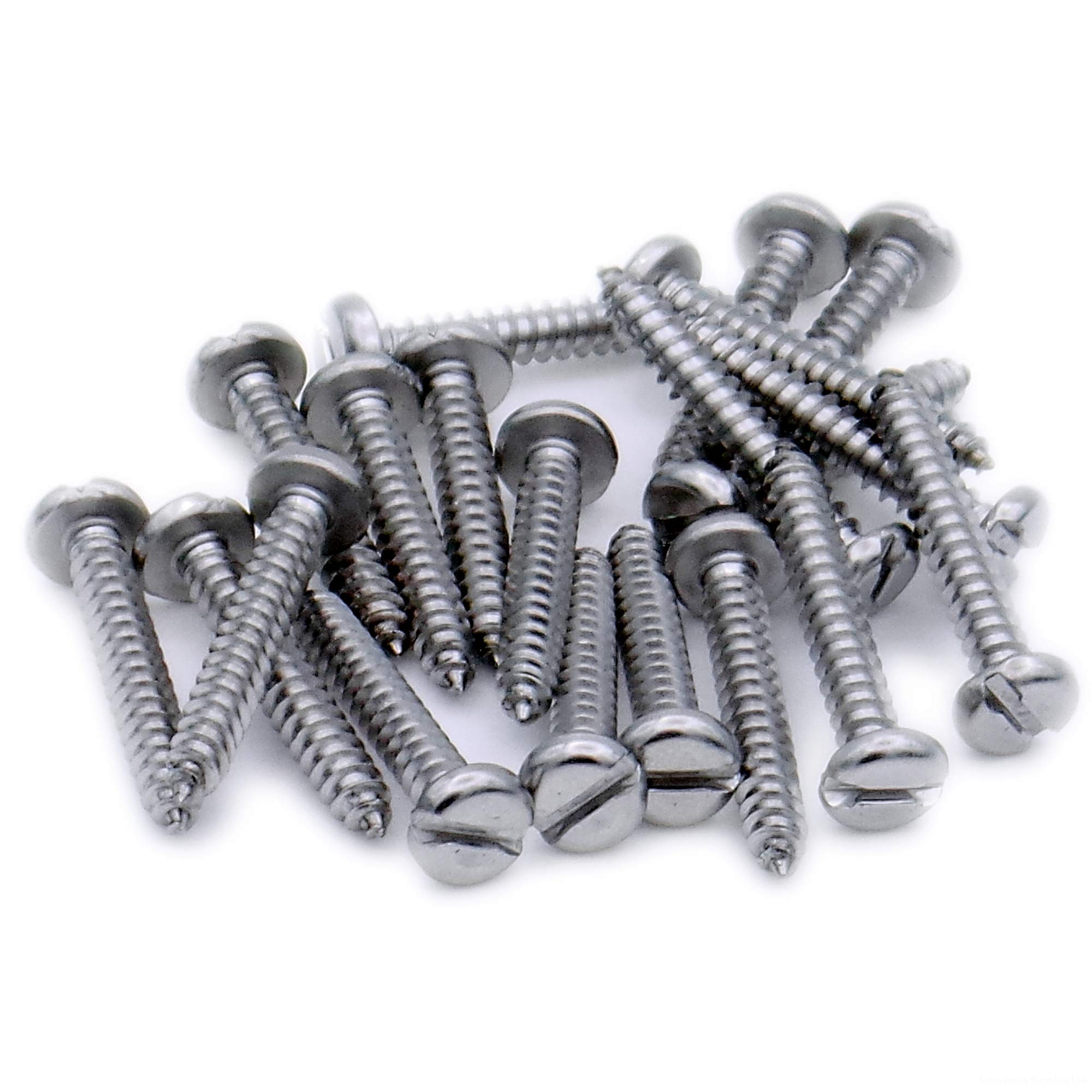Singularity Supplies No.2 X 0.75 (2.2Mm X 19Mm) Slot Pan Self-Tapping Screw - Stainless Steel (A2) (Pack Of 20)