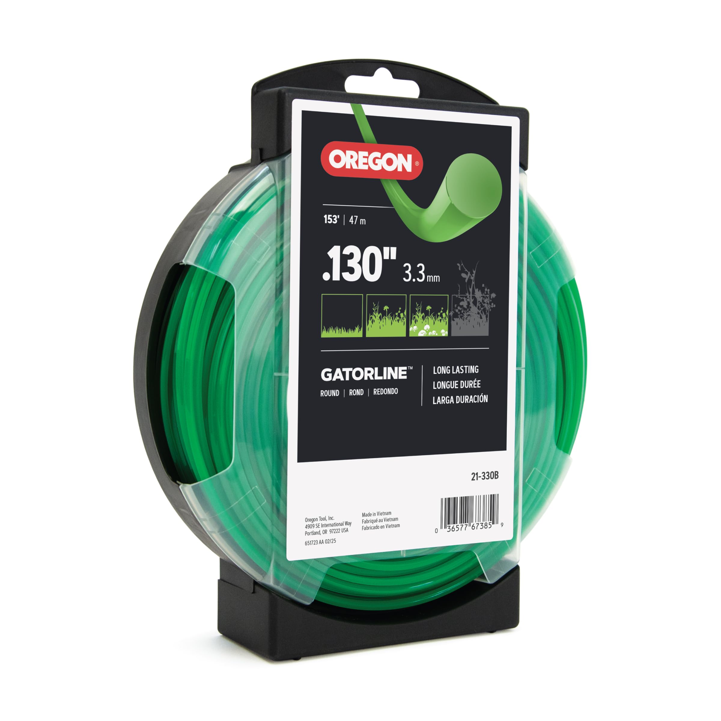 Fil débroussailleuse Oregon Gatorline pour nettoyer les grands terrains encombrés