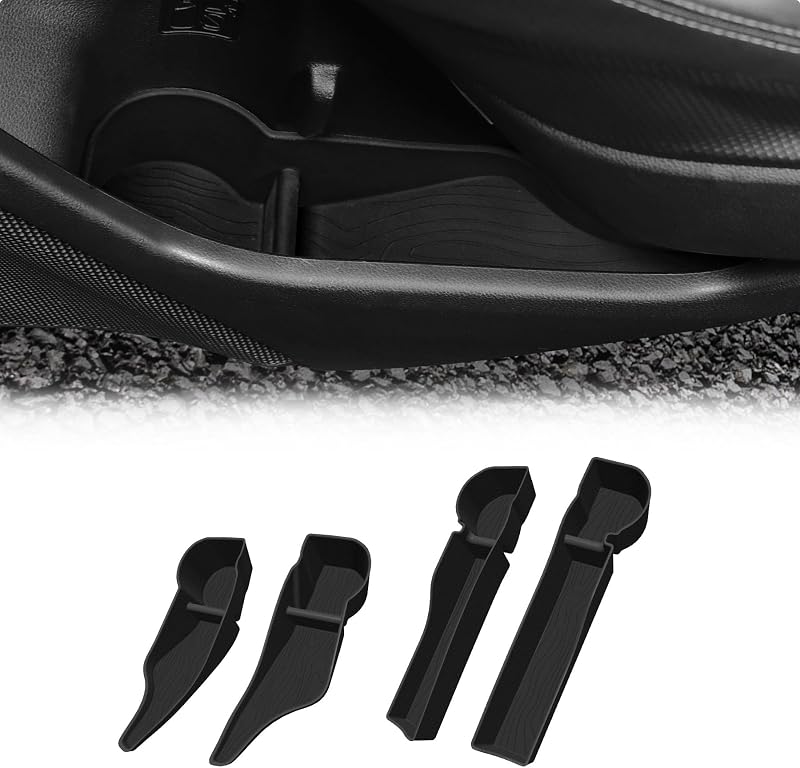 Organizadores de Porta com Porta-Copos para Subaru Forester 2019–2024 OMUTAN, Bolsas Dianteiras e Traseiras com Divisórias, 4 unidades