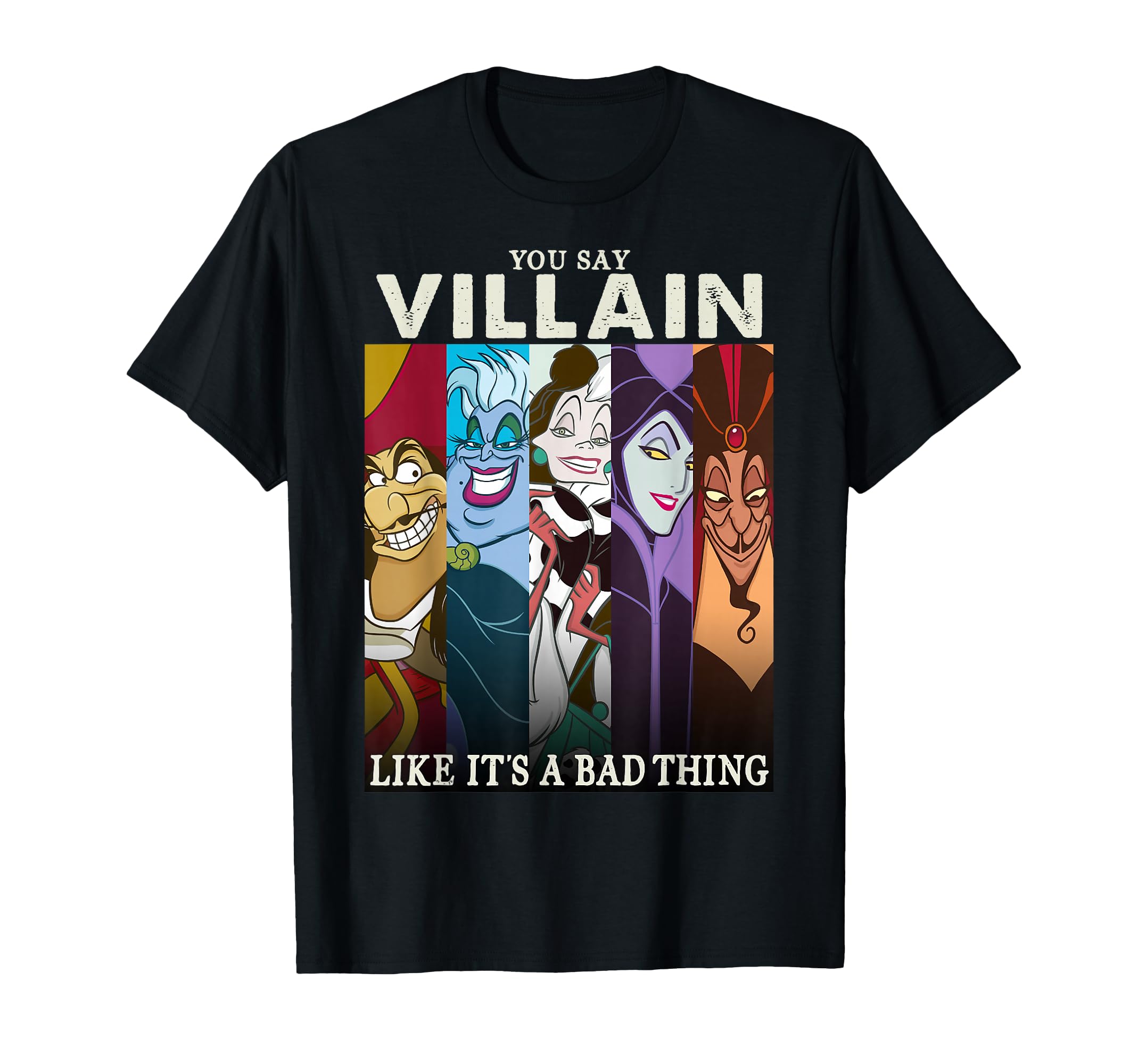 Villains Colorful Group Shot Humor Graphic T-Shirt T-Shirt