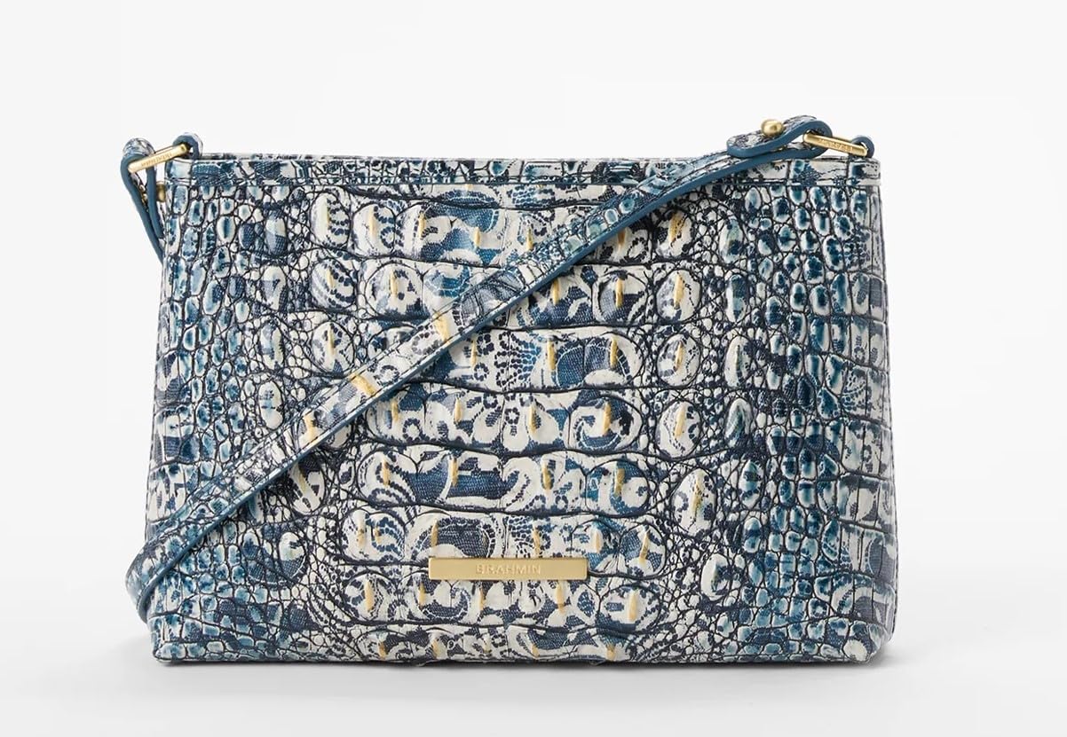 BRAHMIN Lorelei Blue Filigree Melbourne Shoulder Bag