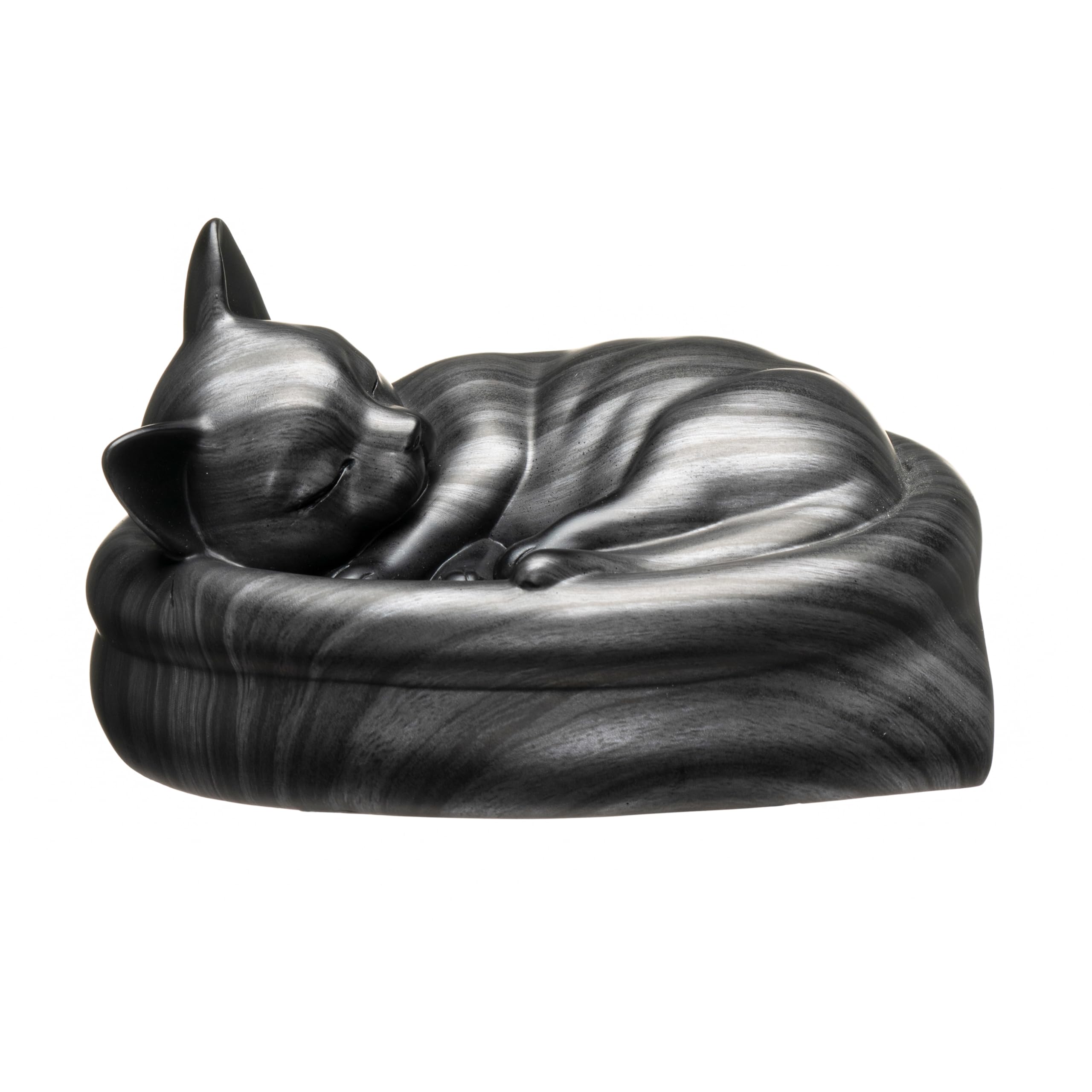 PETQTBB Cat Urn Small Pet Urn for Cat Ashes - Stylish Cat Urns for Ashes, Premium Quality Pet Urns for Cats(Black)