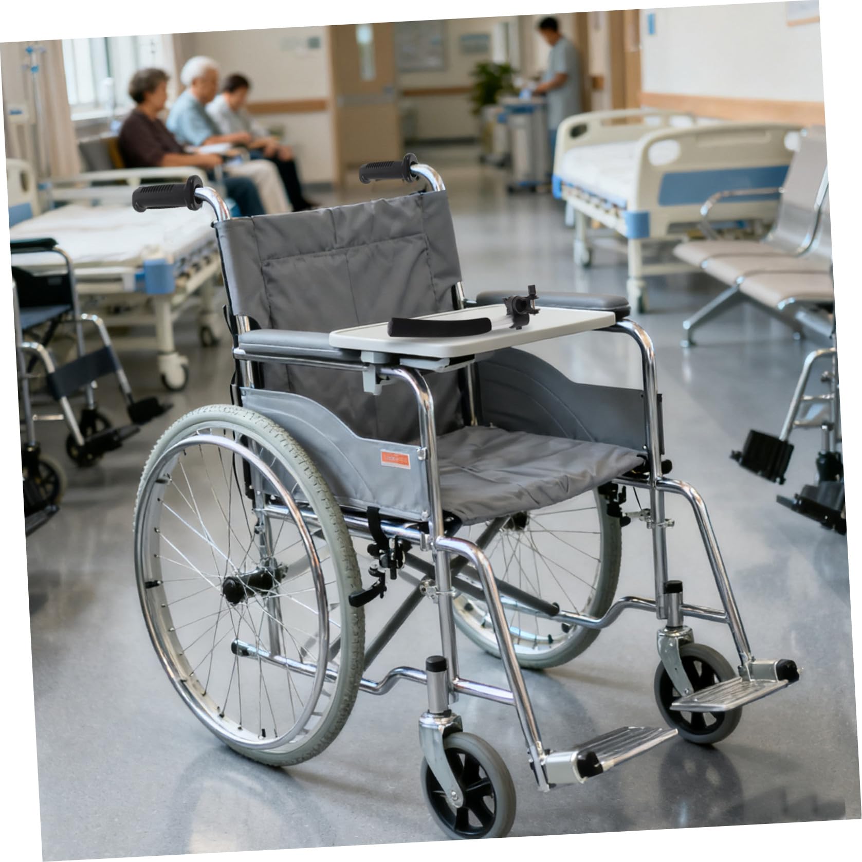 Extensor de Manijas para Silla de Ruedas de Acero Inoxidable, Par de Barras de Empuje Aplicables de 27,5 Cm, Repuestos para Personas Mayores y Cuidadores, Accesorio Ergonómico