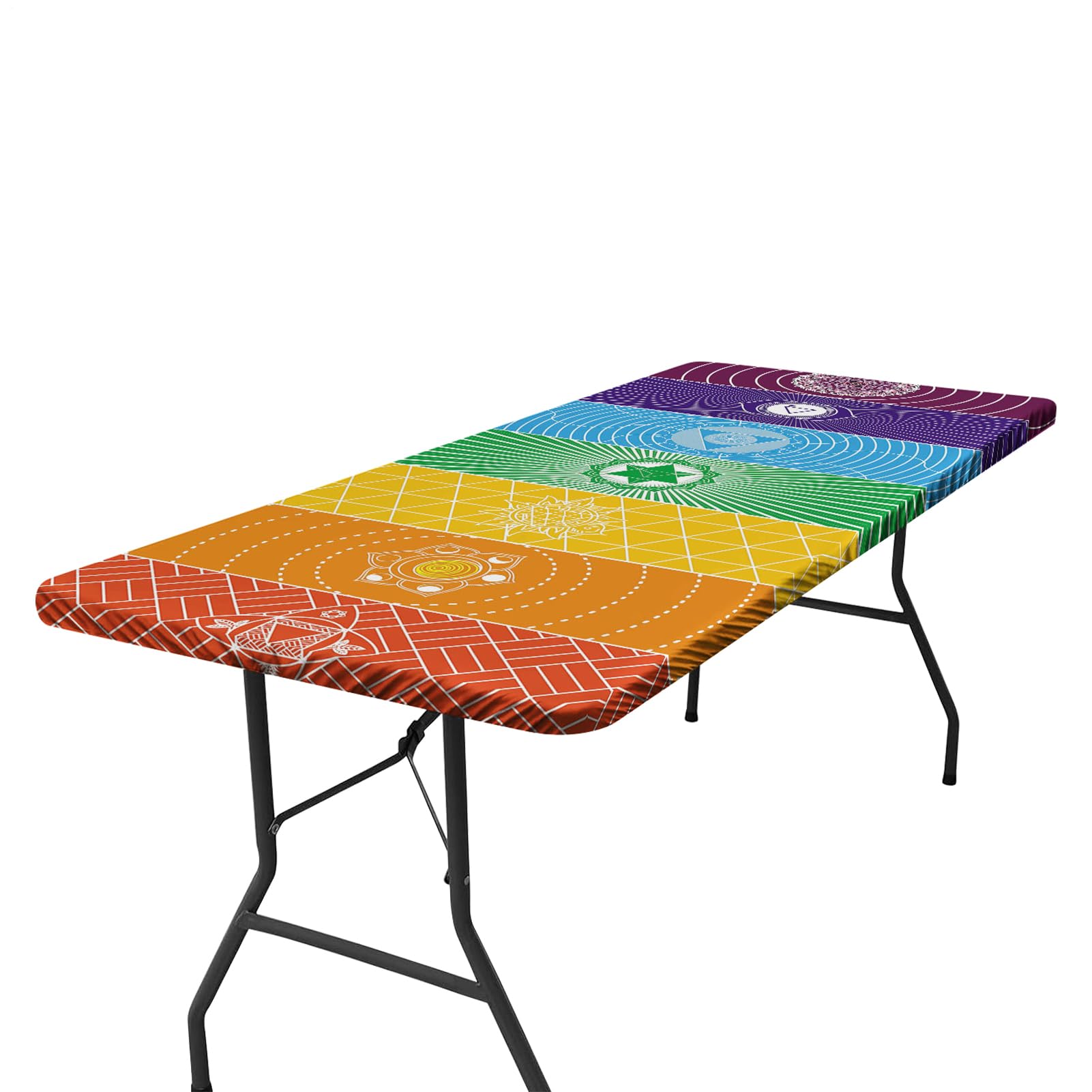 Housse de table de pique-nique lavable pour résoudre les problèmes de vent en camping