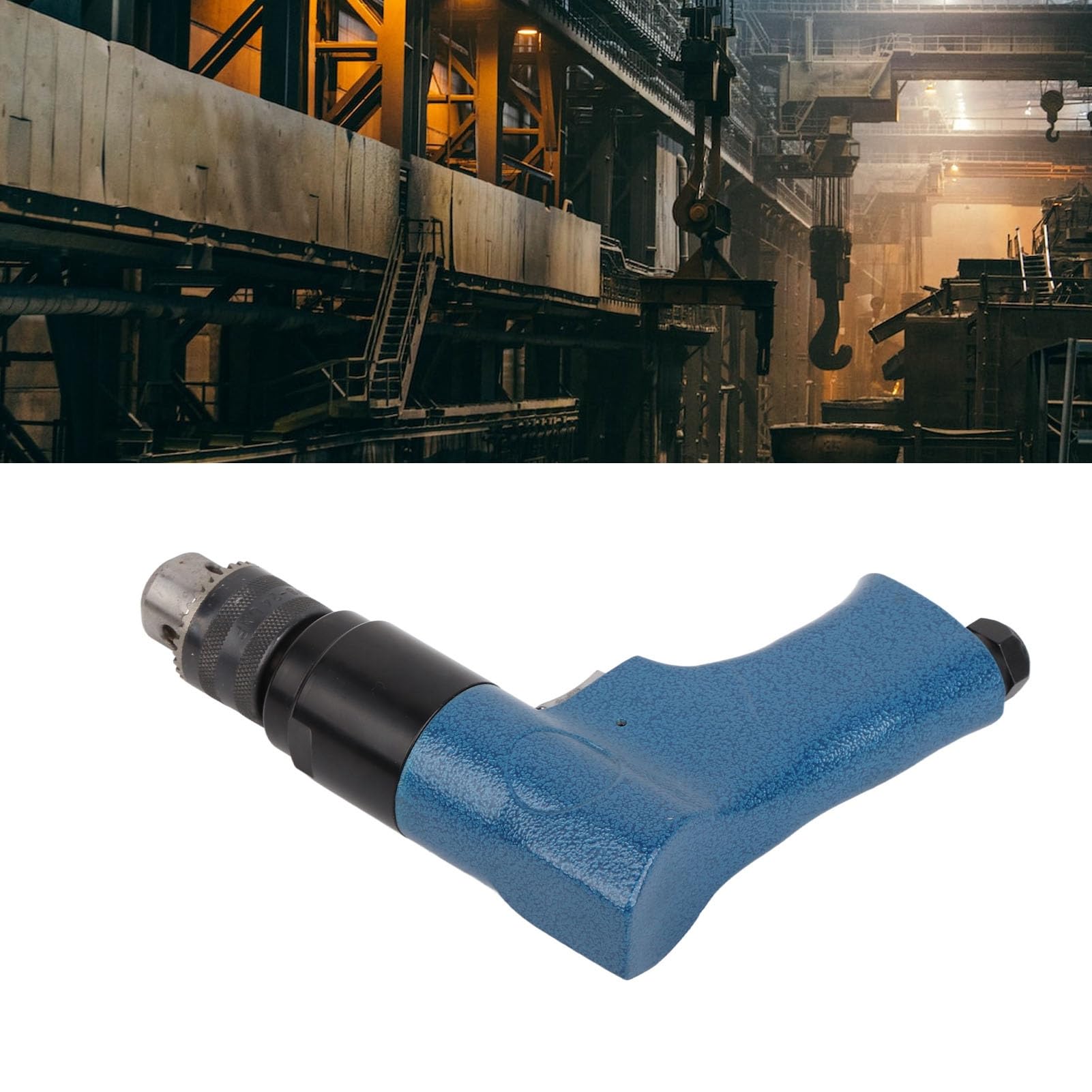 Oumefar Pistola Perforadora de Aire Resistente Reversible CW CCW 1800 RPM para Trabajadores de Taller Acero de Aleación de 1/4 pulg.