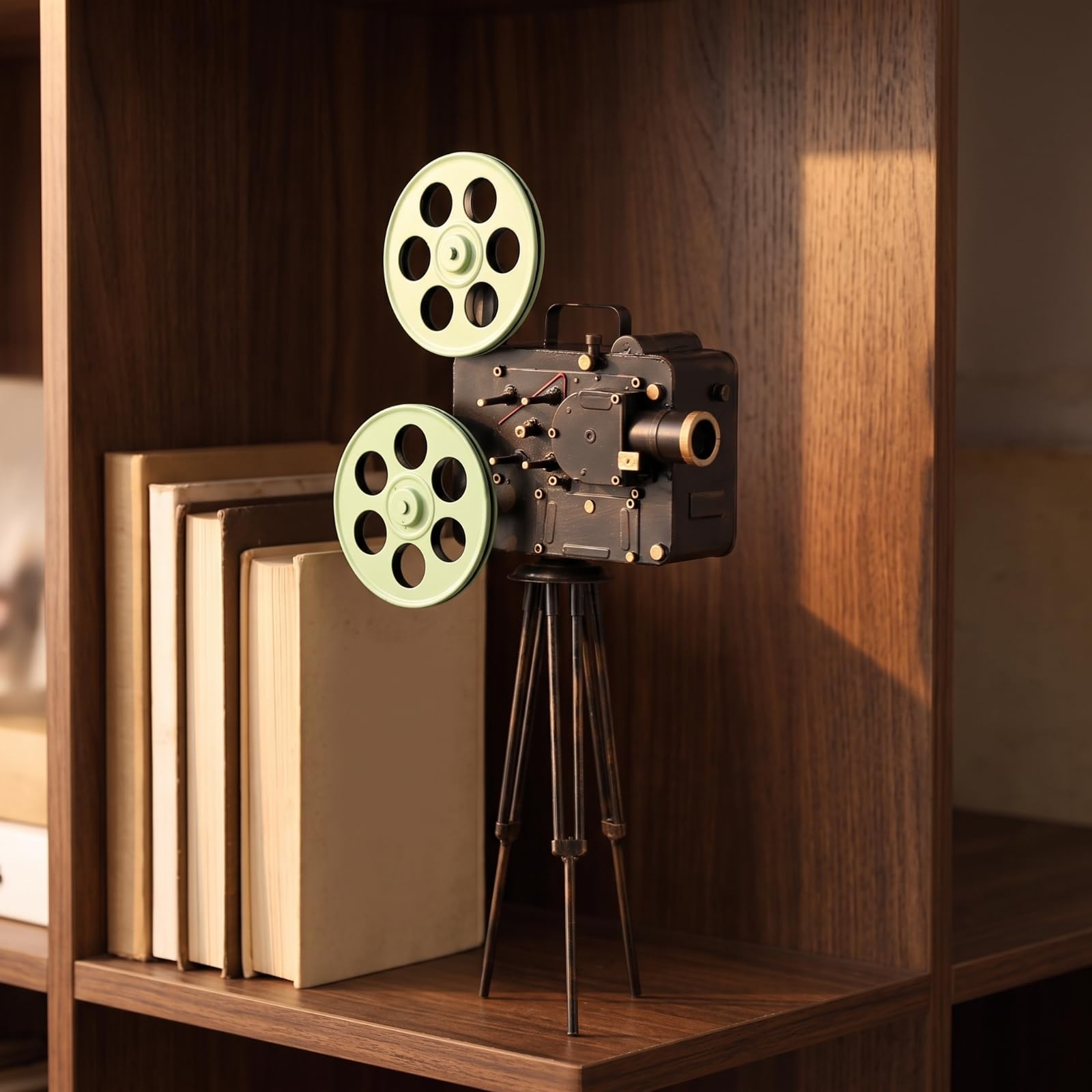 Baoblaze Maqueta Antiguo Compacto Industrial, con Trípode, Estable, Figura Decorativa, para Estantería, Cinéfilos, S
