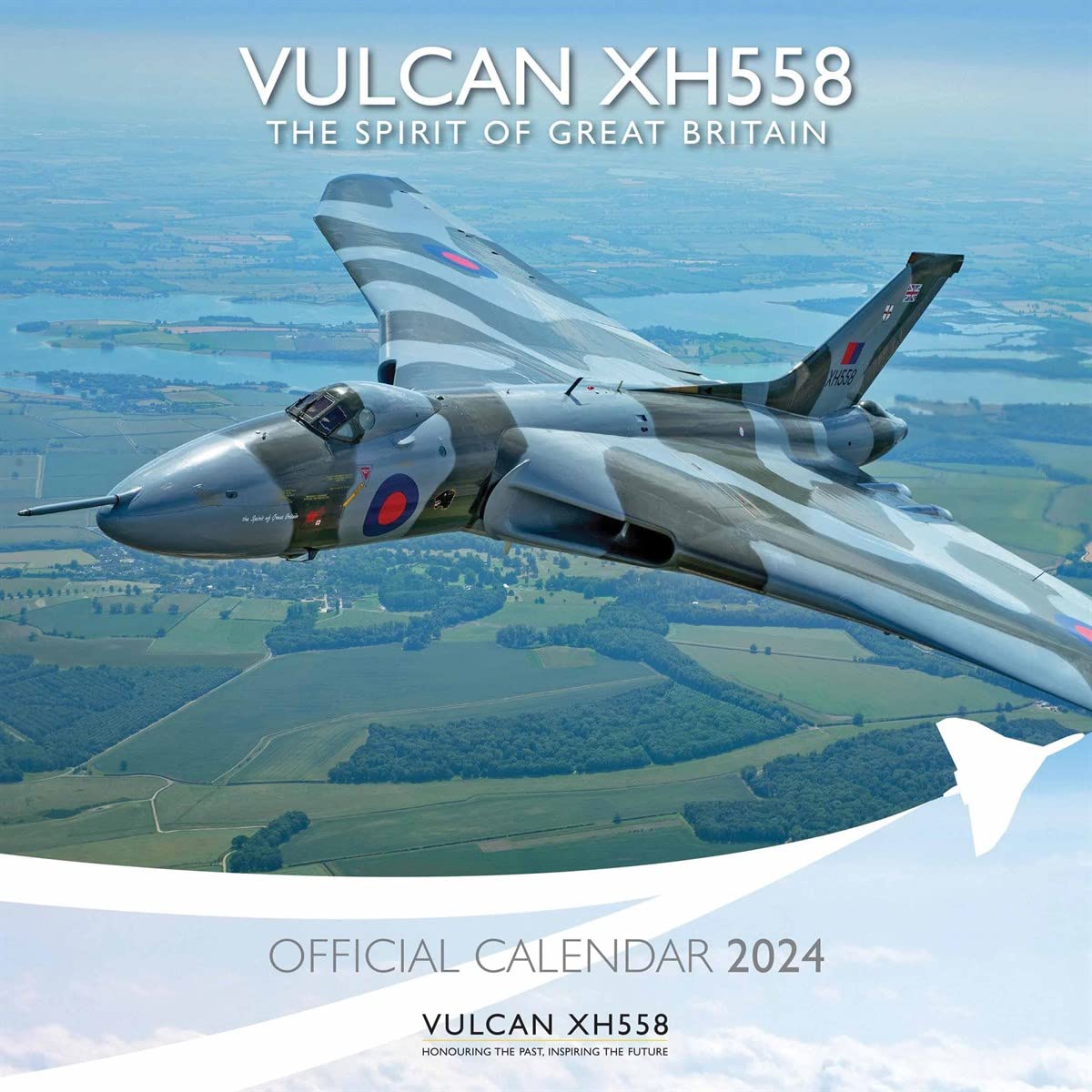 Vulcan XH558 Wall Calendar 2024