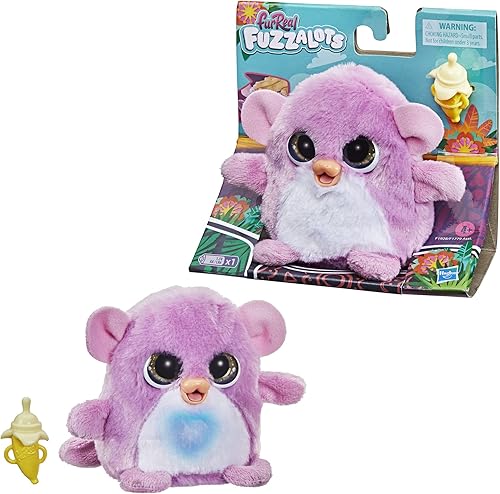 Miniatura 2 de FurReal Fuzzalots Monkey - Juguete interactivo de alimentación con cambio de color, luces y sonidos, a partir de 4 años