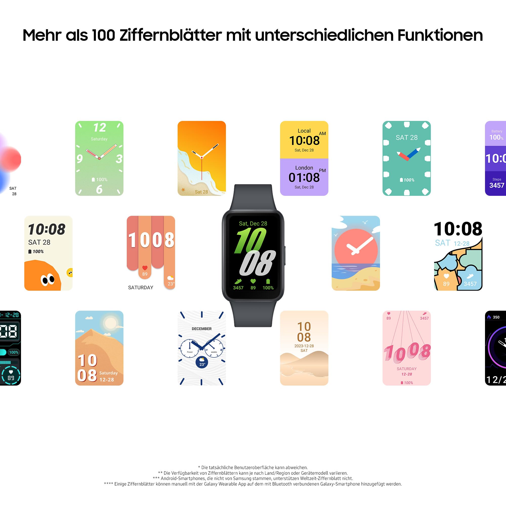 Samsung Galaxy Fit3 Smartwatch, Fitness-Uhr als Fitness Tracker und Aktivitätstracker, Gray, Inkl. 36 Monate Herstellergarantie [Exklusiv bei Amazon]