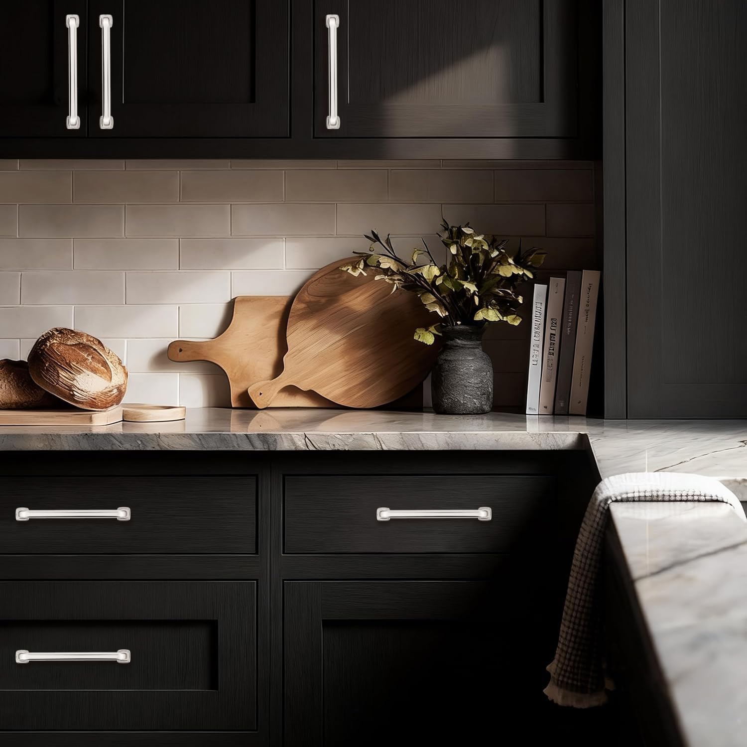 Polished Nickel Cabinet Pull - KH478, 3 in (76 mm) — KHTUMEWARE