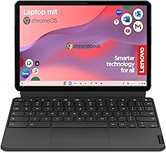 Lenovo Chromebook IdeaPad Duet 3 2-in-1 Tablet | 10,1" Full HD Touch Display | MediaTek P60T | 4GB RAM | 64 GB SSD | ARM Mali-G72 MP3 Grafik | Chrome OS | QWERTZ | blau-grau