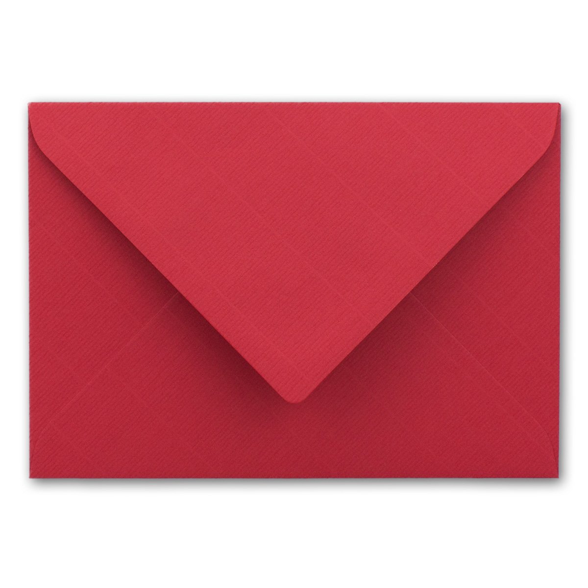 500 DIN B6 koperty czerwone z białą jedwabną podszewką - 12,5 x 17,6 cm - 100 g/m² klejenie na mokro, prążkowane koperty bez okienka od Twojego agenta firmy Glüxx