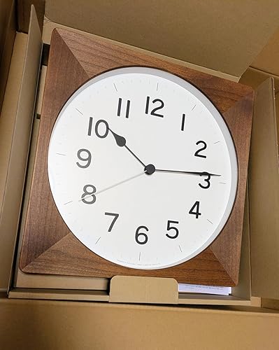 Amazon.co.jp: レムノス 掛け時計 ルート アナログ 天然色木地
