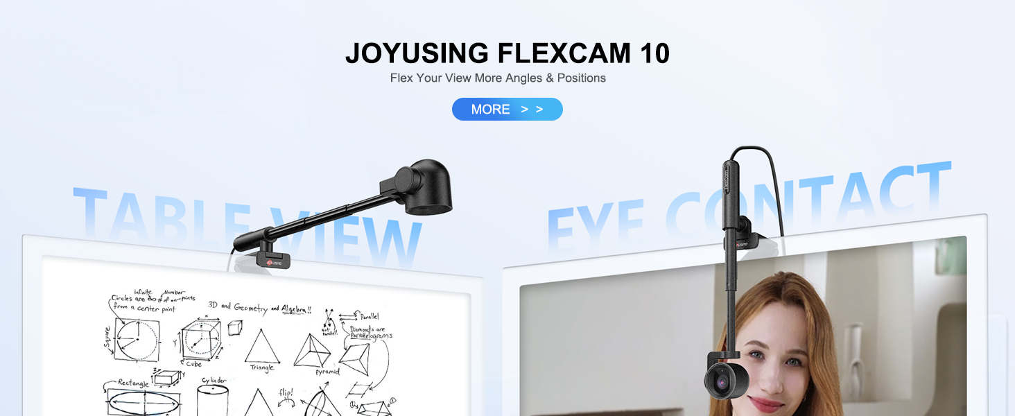 Amazon.com: JOYUSING FlexCam10 4K Eye Contact Webcam for PC, 4