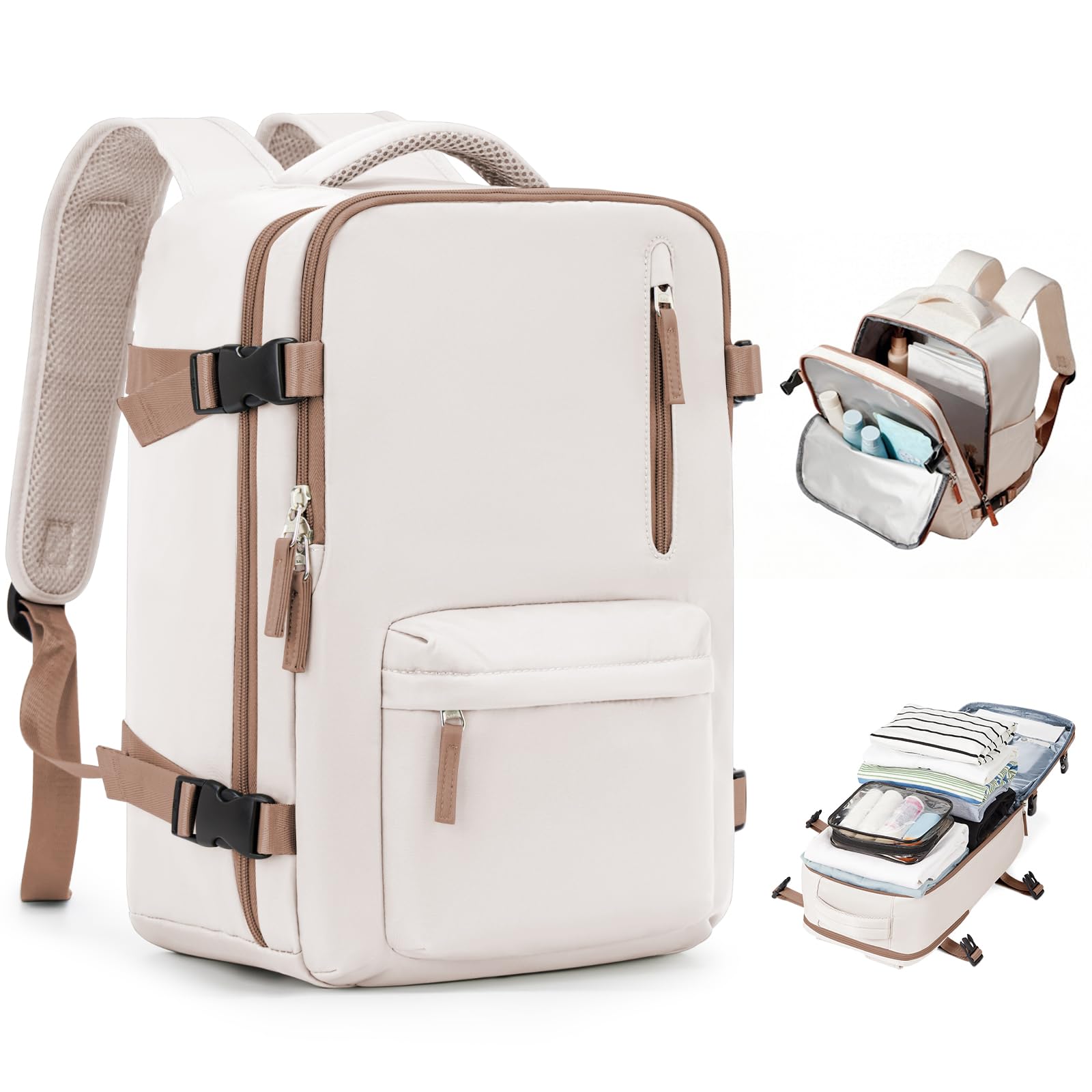 SZLX Mochila al Vacio con Bomba Equipaje de Mano 40x30x20 Ryanair Vueling Wizzair Easyjet Mochila Viaje Cabina Avion 40x20x25 Ryanair Mujer Mochila de transporte Impermeable para Computadora Portátil — view 53