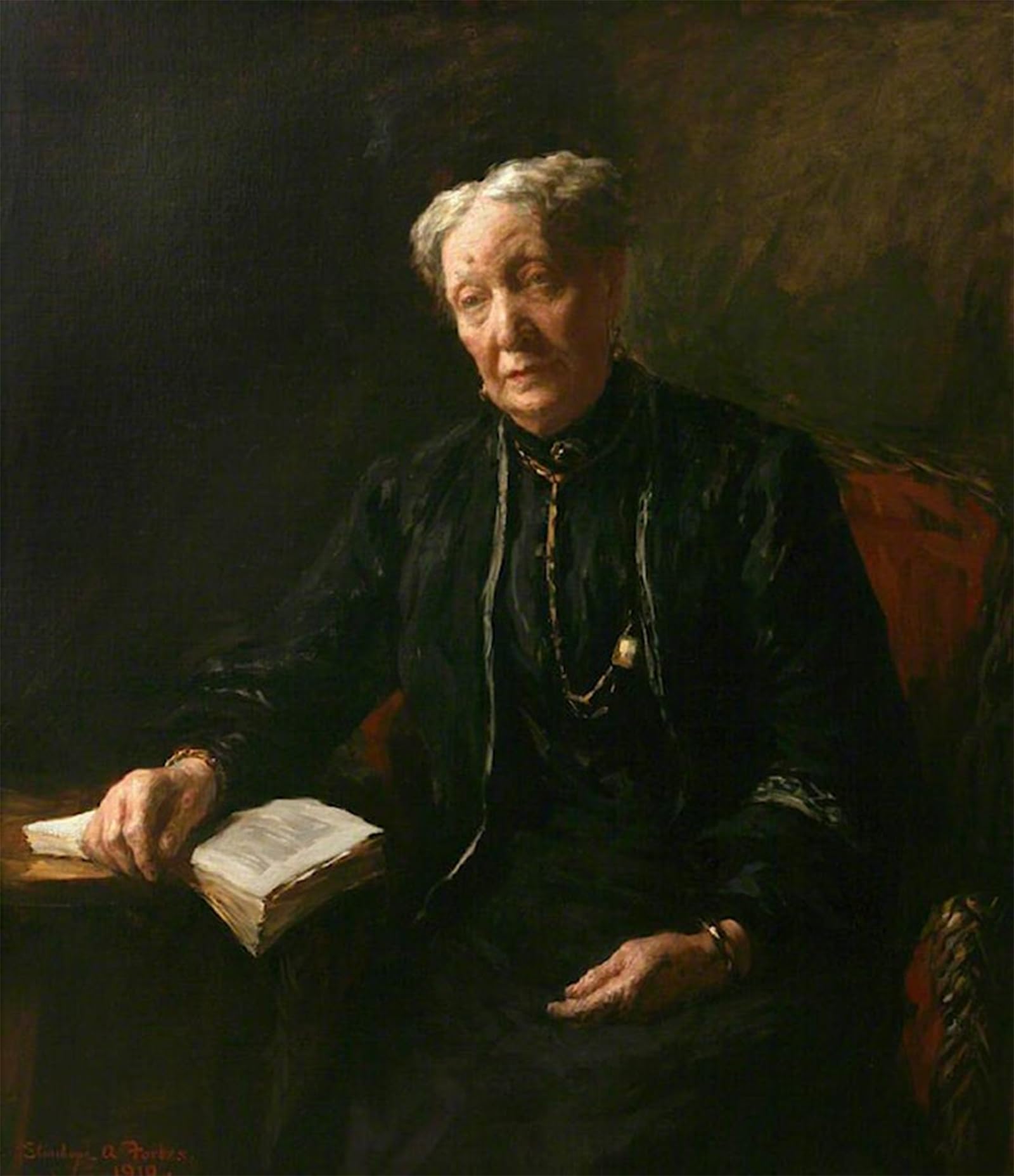 SERENDIPITP Vintage Picture Print on Canvas Wall Art Poster Mrs Forbes by Stanhope Alexander Forbes Artwork Print Poster for Wall Decor 60x90cm