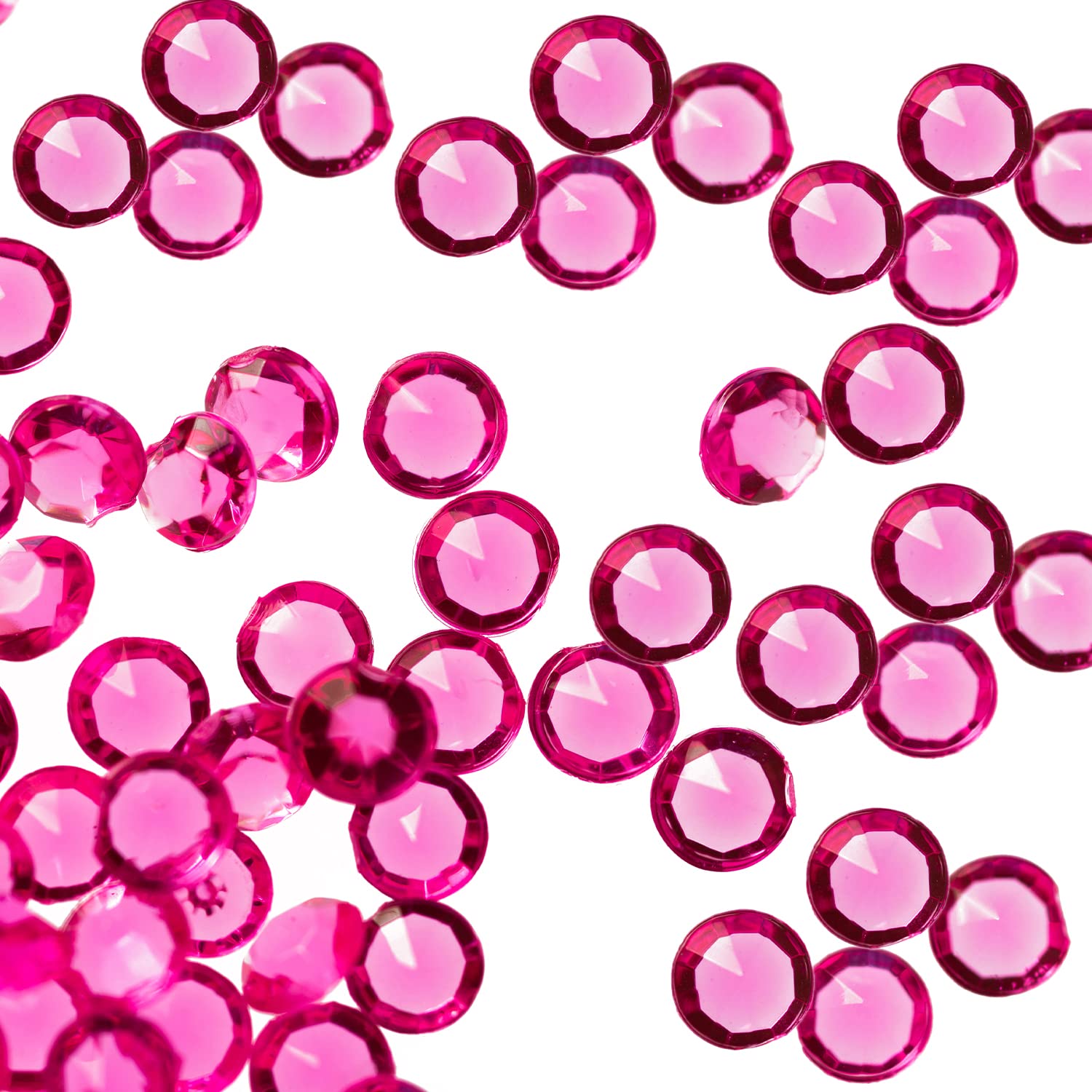 Trimming Shop Bright Peach 2000pcs Bling Diamond Wedding Table Scatters Acrylic Crystals Rhinestones Confetti for Table Centerpiece Birthday Party Table Decoration Vase Filler Beads, 4.5mm