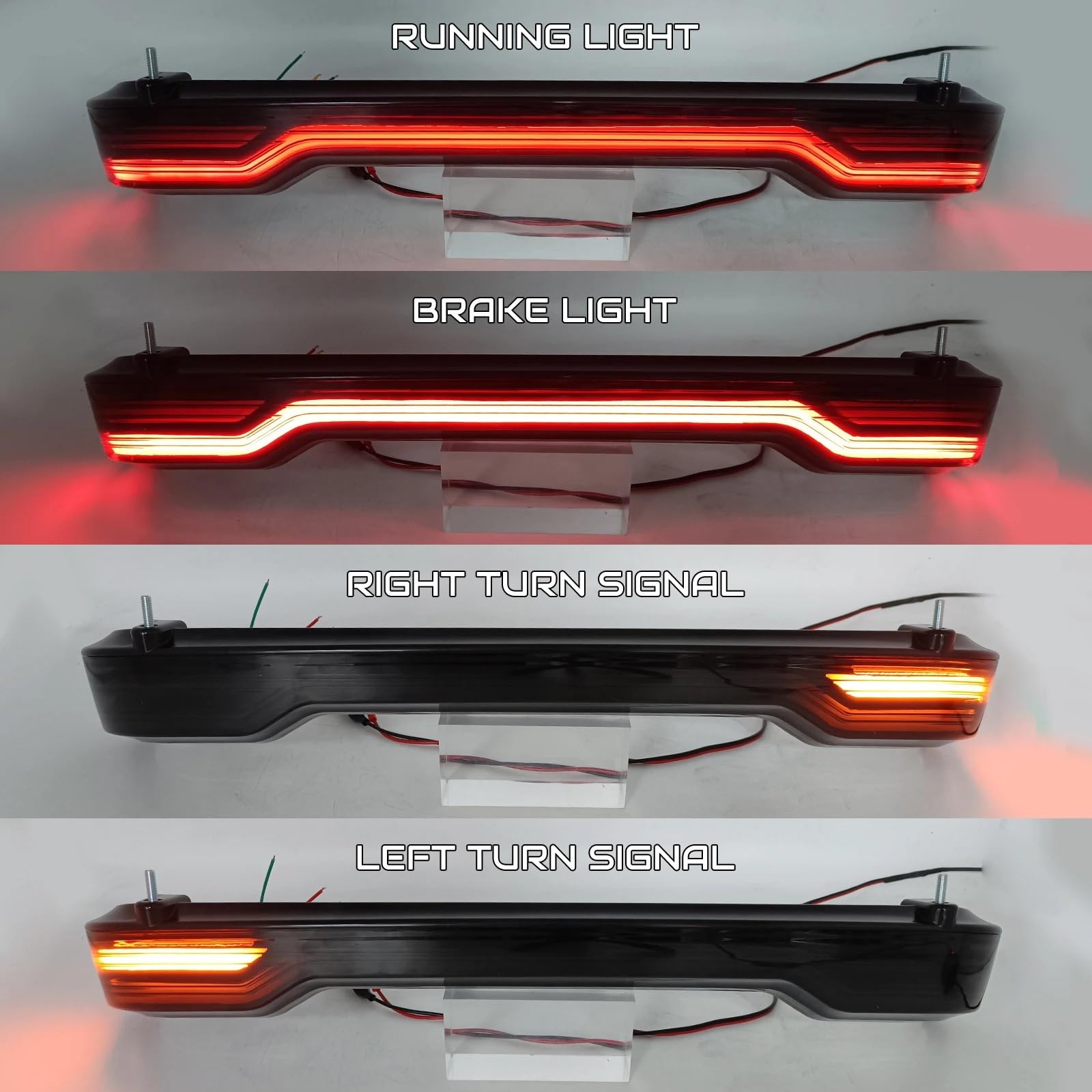 Luce Freno Posteriore Moto LED Trunk Pack Luce Freno Indicatori Di Direzione Lampada Di Coda Per Per Touring Per Ultra Per FLHTK 2014-