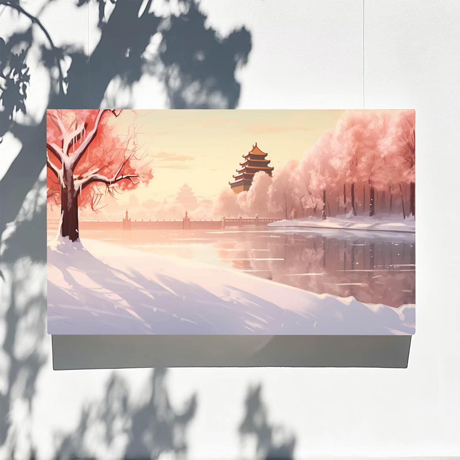 DIY Malen nach Zahlen Erwachsene Winter Malen nach Zahlen ab 7 jahre Mädchen Landschaft Kreativ set für Erwachsene mit Leinwand Acrylfarben set und Pinsel,Bastelset zum Bemalen,Wanddeko 80X160cm 7-9-M