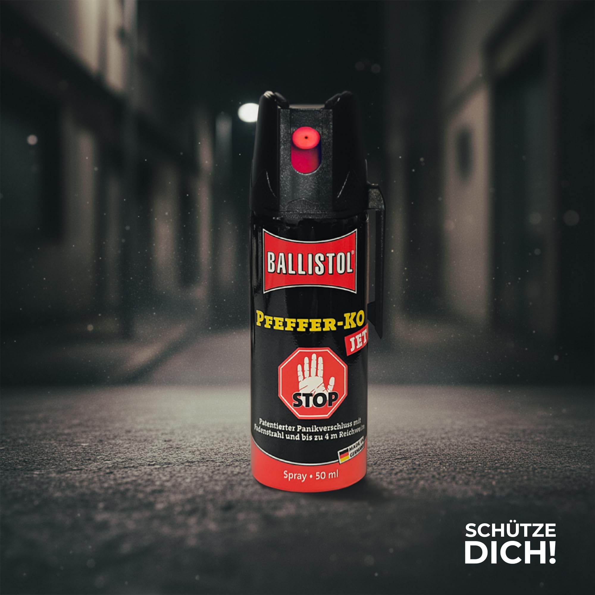 ELITE BBQ 5er Set Jet Pfefferspray 5x50 ml – Vorratspack Strahl-Spray, Pfefferspray 50ml, Pepper Spray Self Defense, Tierabwehrspray
