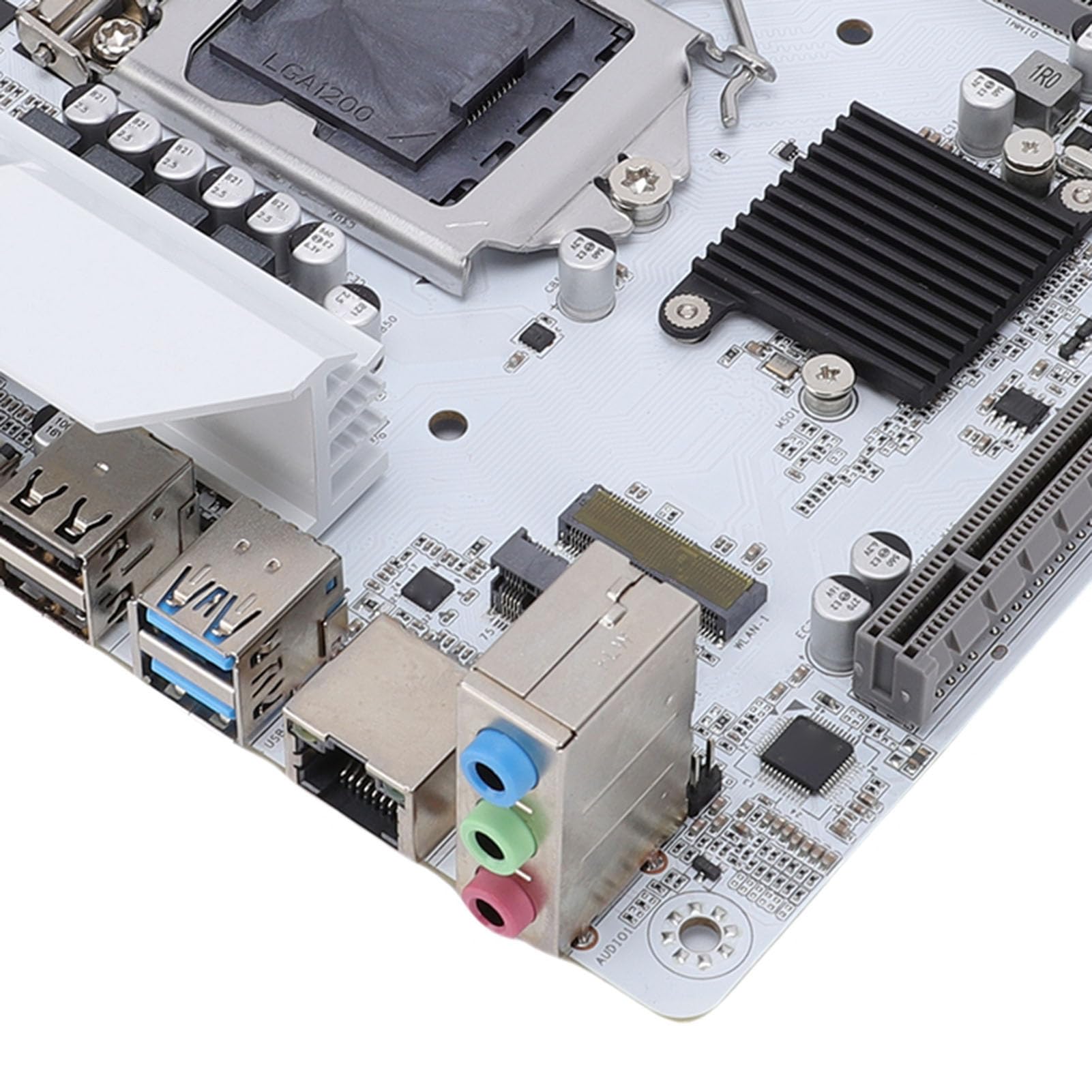 Placa Base para Computadora, Placa Base H510 ITX Soporte LGA 1200 Placa de Escritorio Mini ITX DDR4 de Doble Canal de 64 GB con Ranura M.2 NVMe y PCIe 3.0 X16