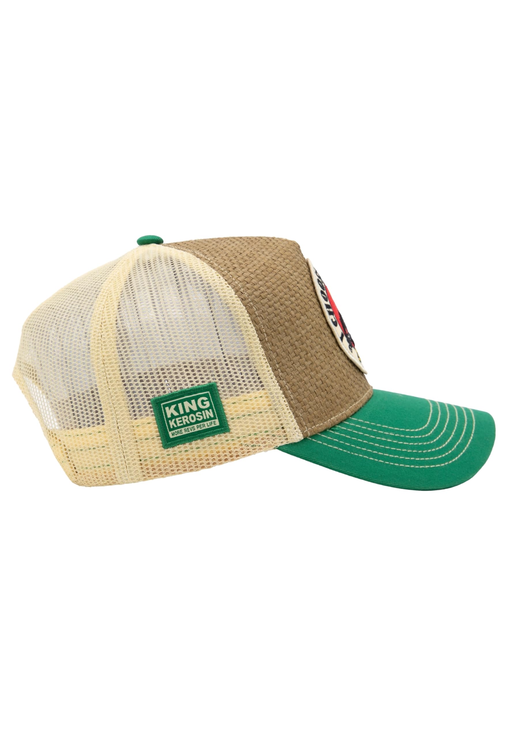 King Kerosin Męska czapka typu trucker Cap o wyglądzie słomki I Choose Violence