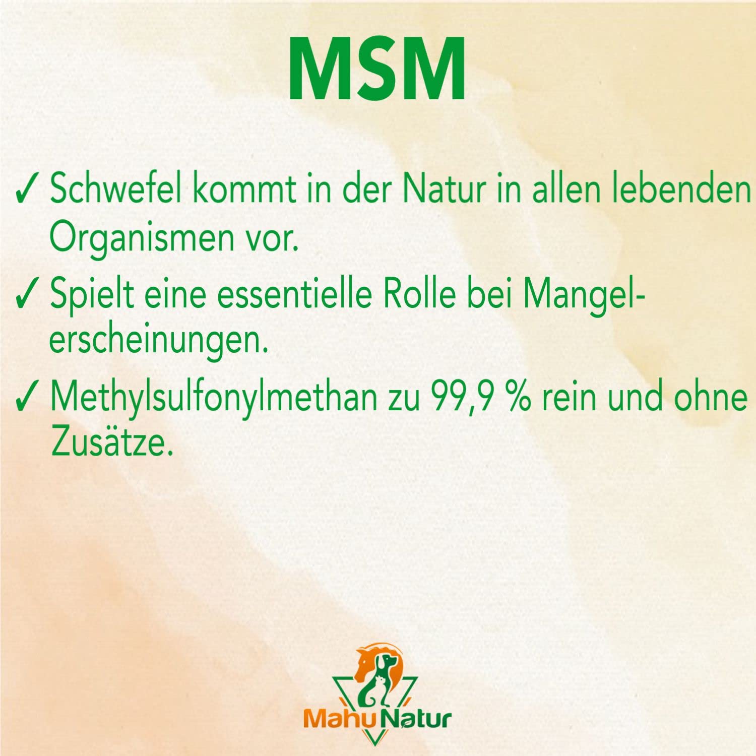 1 kg MSM Pferd Und MSM Hund Hochdosiert - Methylsulfonylmethan (Organischer Schwefel) - Hochdosiert Und Hoher Reinheitsgrad - MSM Pulver 1000g