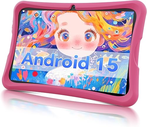 Tablet infantil de 10.1 pulgadas para niños de 8 a 15 años, tableta Android 15 para niños, 6G + 32 GB hasta 128 GB, batería de 6000 mAh, cámara