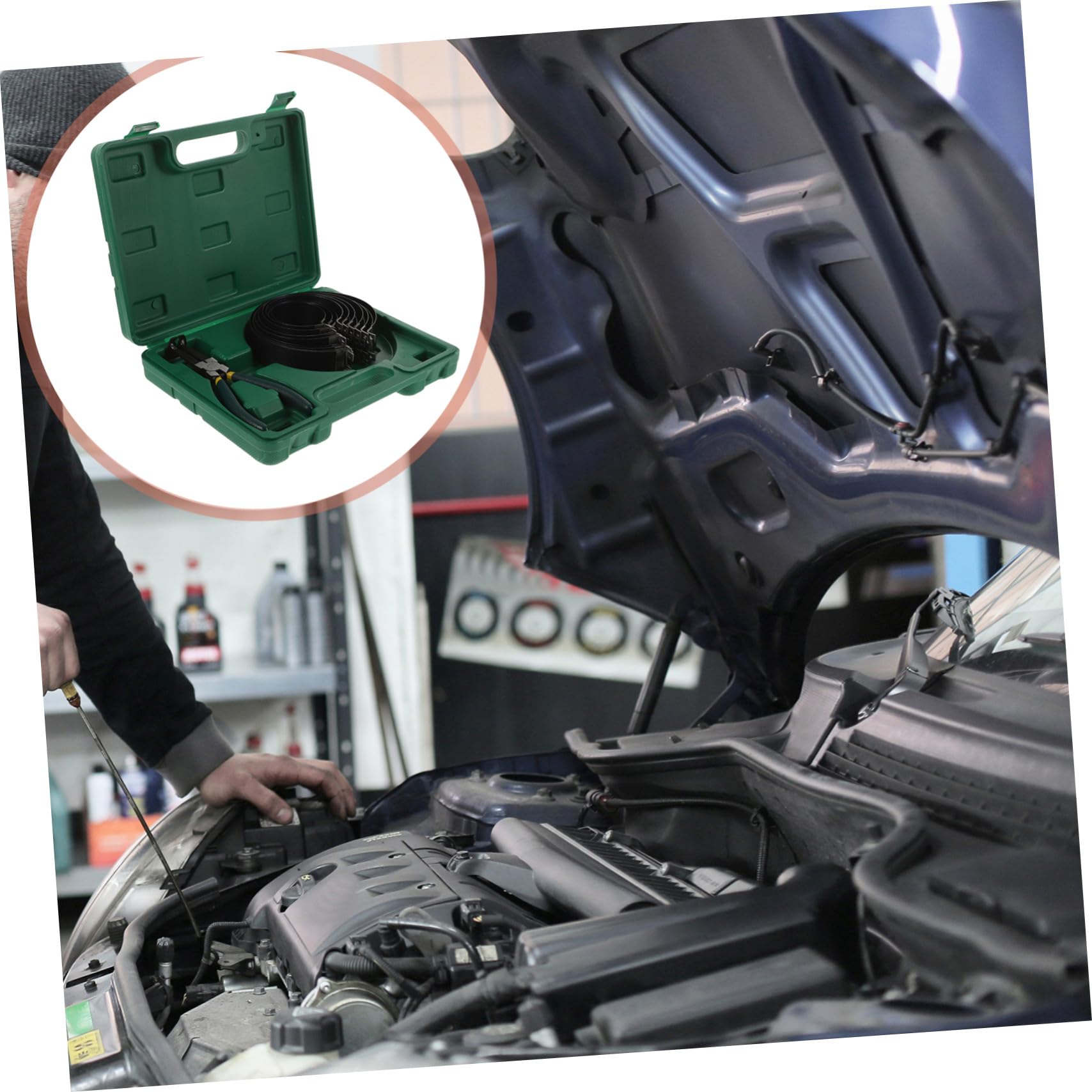 Kit de Pinces pour Segments de Piston Réglables 14 Pièces en Acier | 1 Ensemble, Prise Sécurisée, pour Maintenance et Réparation Automobile, Outil Manuel pour Mécanicien