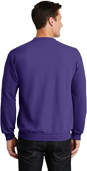 Port & Company Men's Tall Ultimate Crewneck Sweatshirt - Dark Green, 4XLT, 50/50 Cotton-Poly