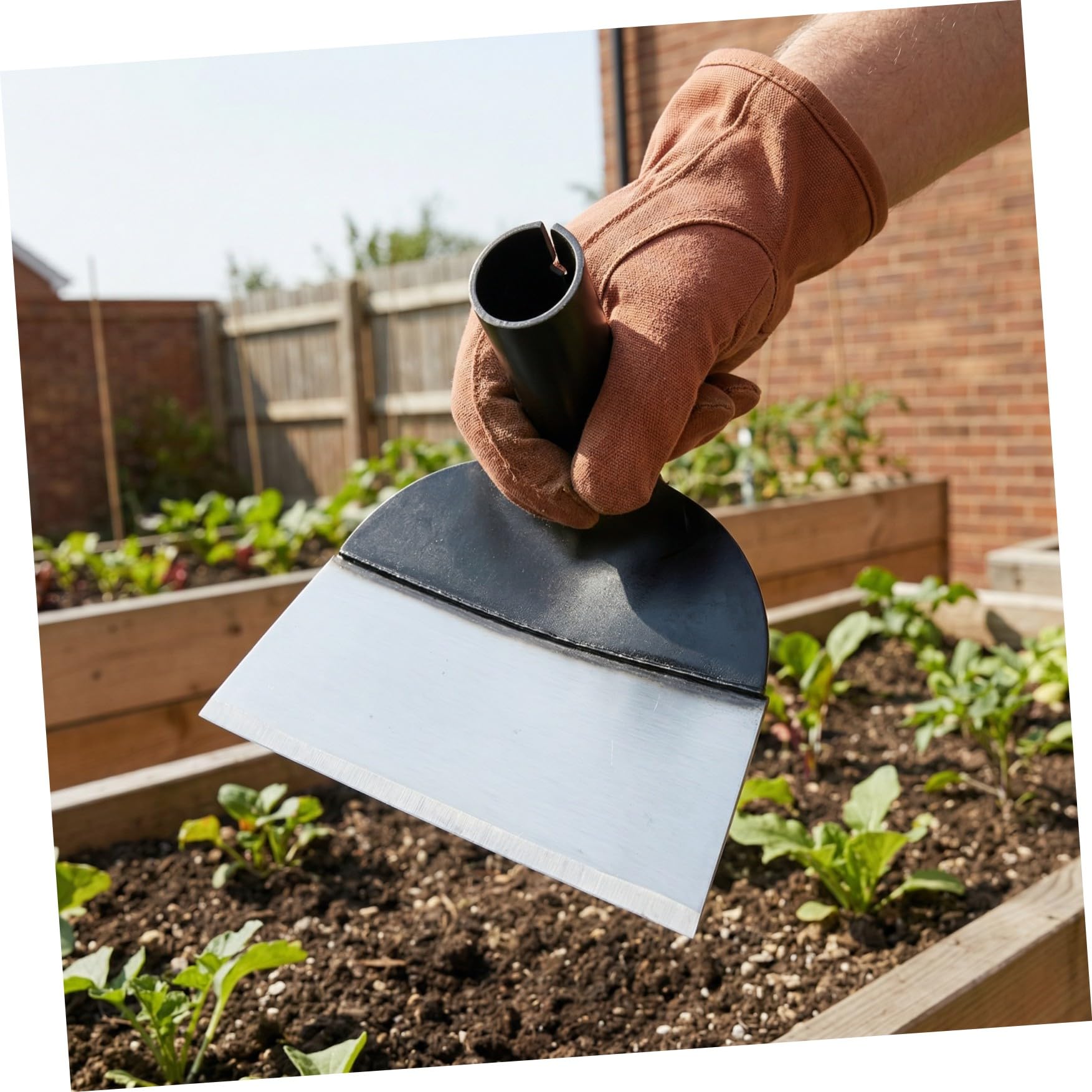 Strumento da Giardino in Acciaio per Diserbo e Smuovere Terreno