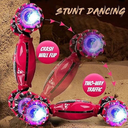 Miniatura 2 de HATAK Drift Stunt - Auto de control remoto para niños con tracción en las cuatro ruedas todoterreno controlado a mano auto de control remoto con