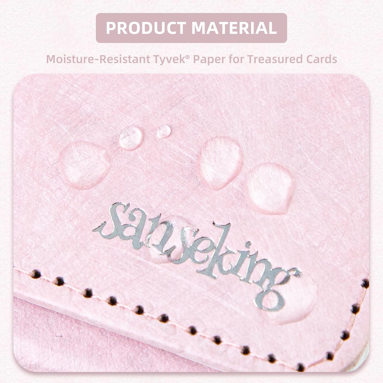 Magic Card Deck Box for MTG Single Deck Card Box fits 100+ TCG Sleeved Cards Tyvek® Paper Card Box Top Loading Card Boxes Magic Gift for MTG TCG CCG (Horizontal,Pink)