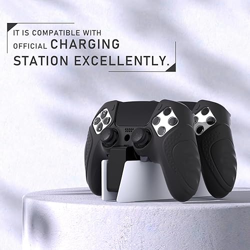 Miniatura 7 de PlayVital Guardian Edition Anti-Slip Ergonomic Silicone Cover Case for ps5 Edge Controller, Soft Rubber Protector Skin for ps5 Edge Wireless