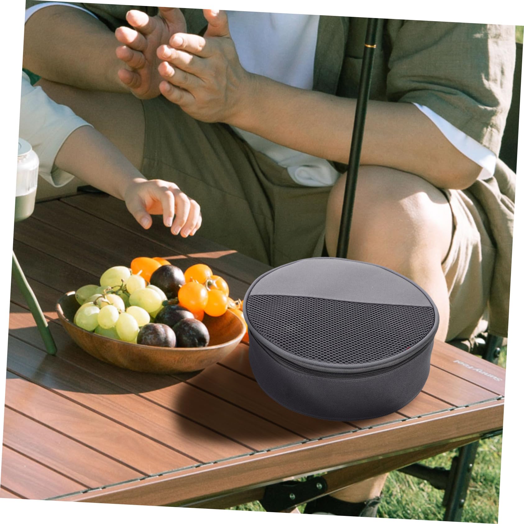 BESPORTBLE De Vaisselle D'extérieur Organisateur De Stockage De Camping De Rangement Camping Récipient De Vaisselle Conteneur De Vaisselle De Camping Tissu Oxford Grey