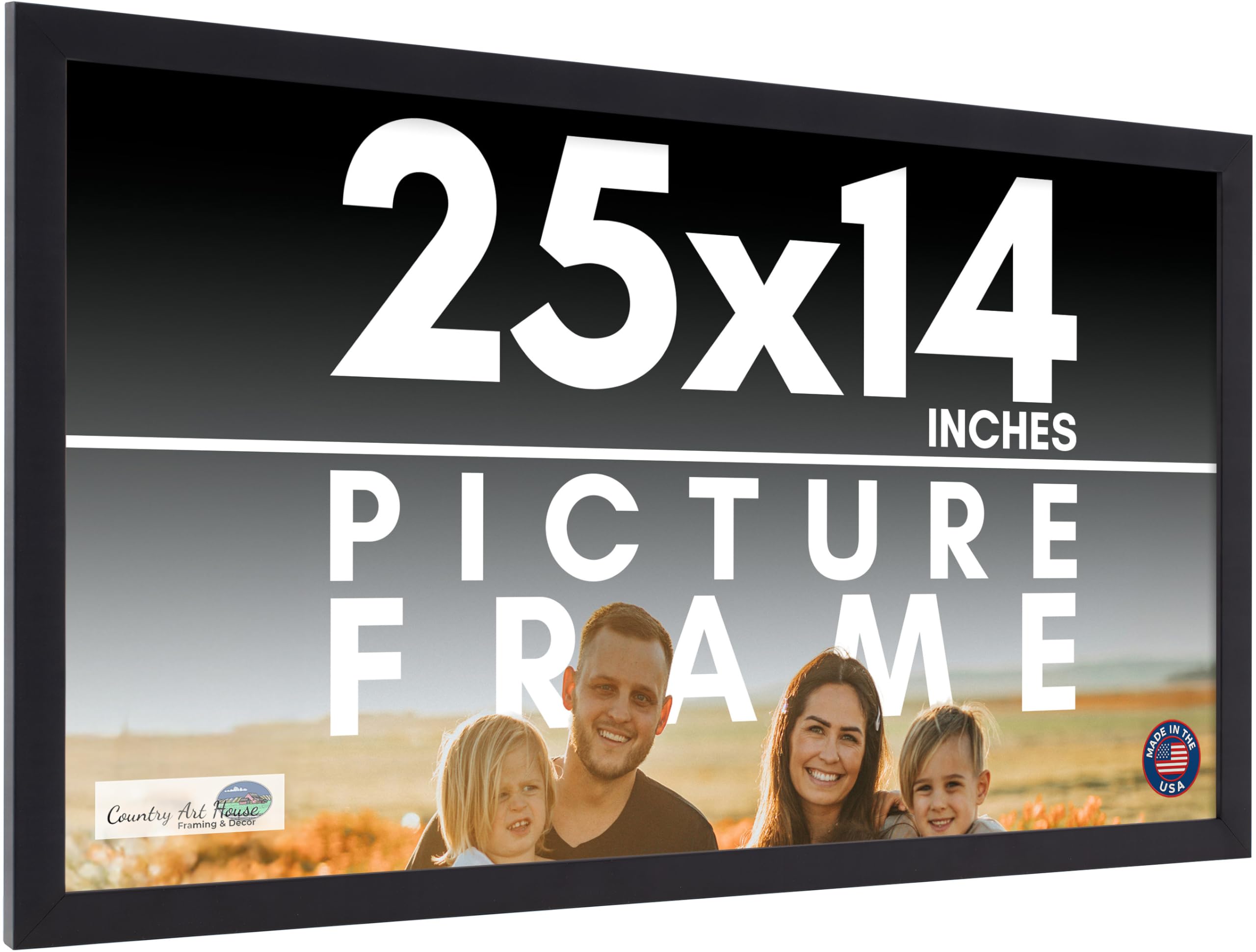 Amazon.com - 25x14 Frame Black Picture Frame - Complete Modern