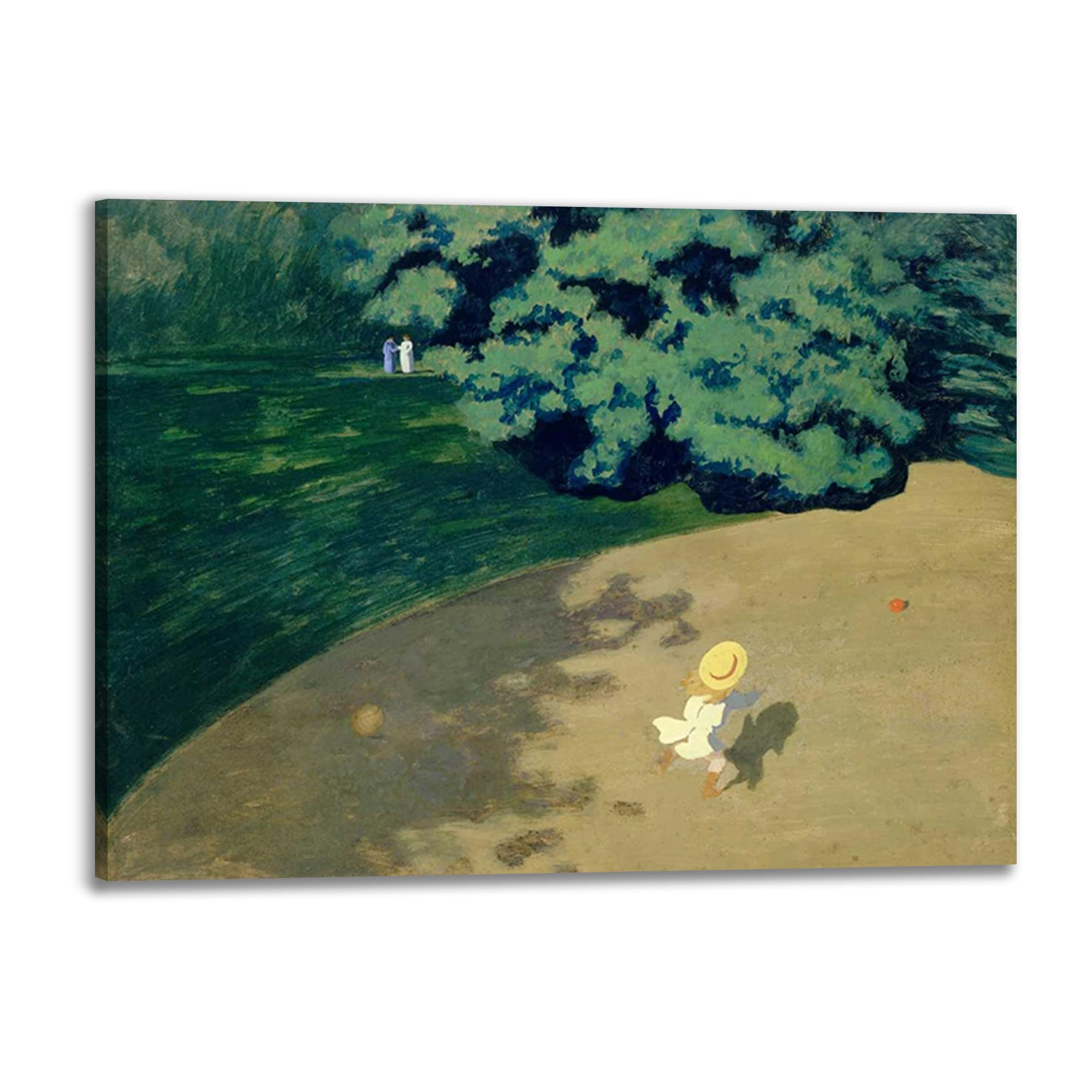 Toile Felix Vallotton The Ball 80x60 cm pour sublimer l'ambiance de votre bureau moderne