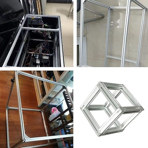 Miniatura 5 de 10 piezas de 59 pulgadas de extrusión de aluminio 2020, riel lineal anodizado con ranura en T, estándar europeo, para piezas de impresora 59inch y