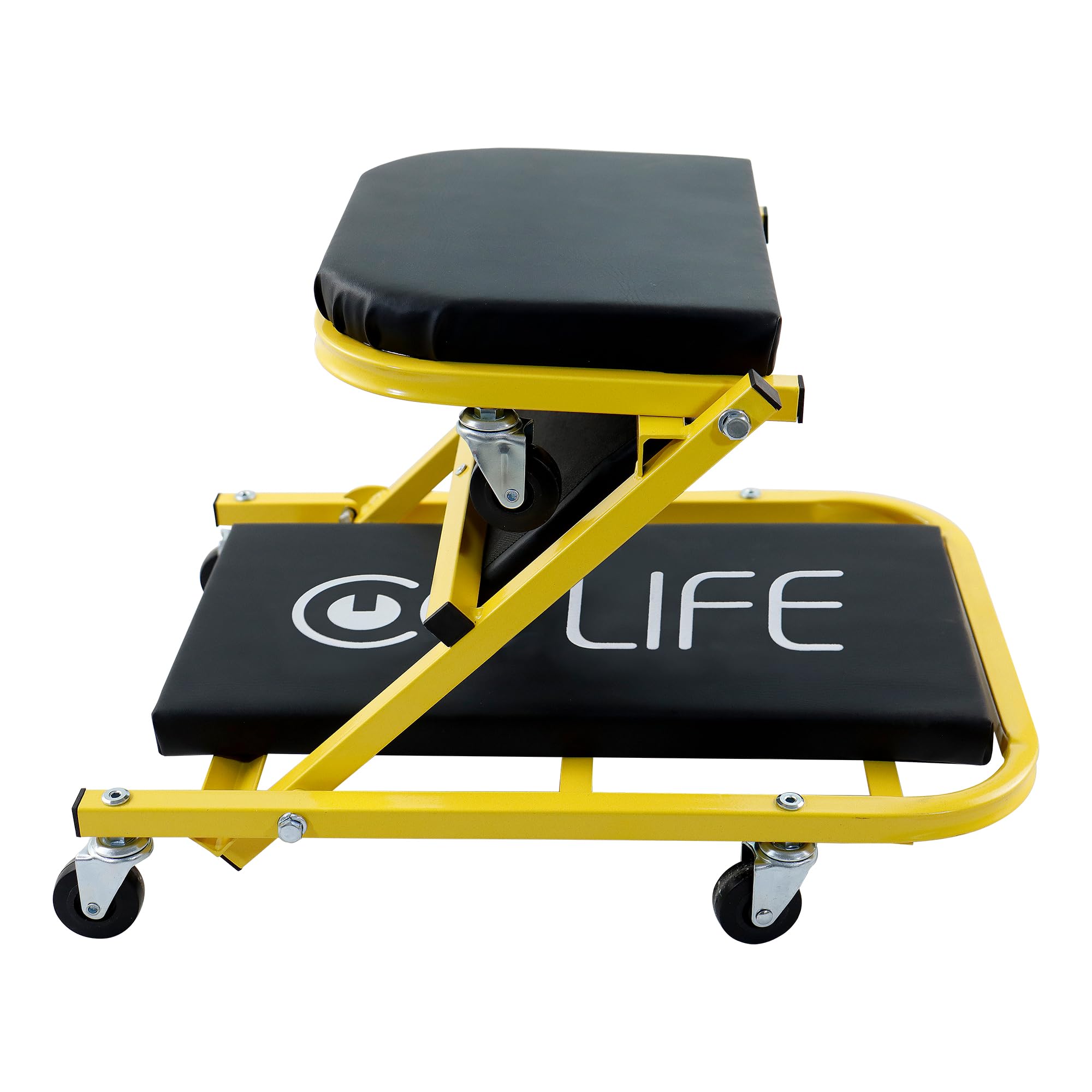 CCLIFE 2in1 Auto Workshop Rolling Board Assembly Rolling Board Workshop Stool Assembly Sgabello fino a 150 kg con 6 ruote girevoli a 360 gradi