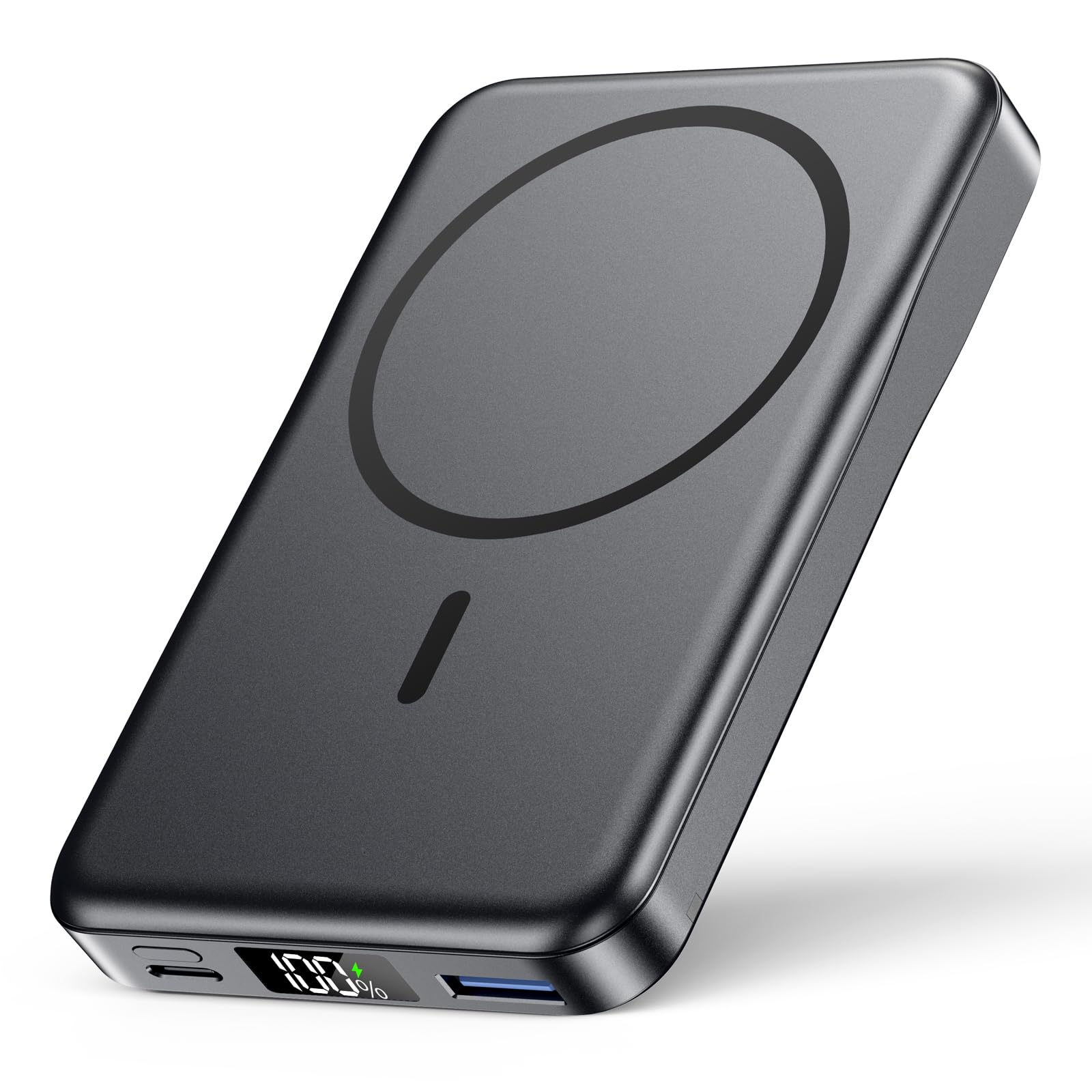 Magnetic Portable Charger 10000mAh, Fast Charging MagSafe Battery Pack | 20W USB-C Fast Charging PowerBank with LED Display,Travel Essentials Wireless Charger for iPhone 17/16/15/14/13/12