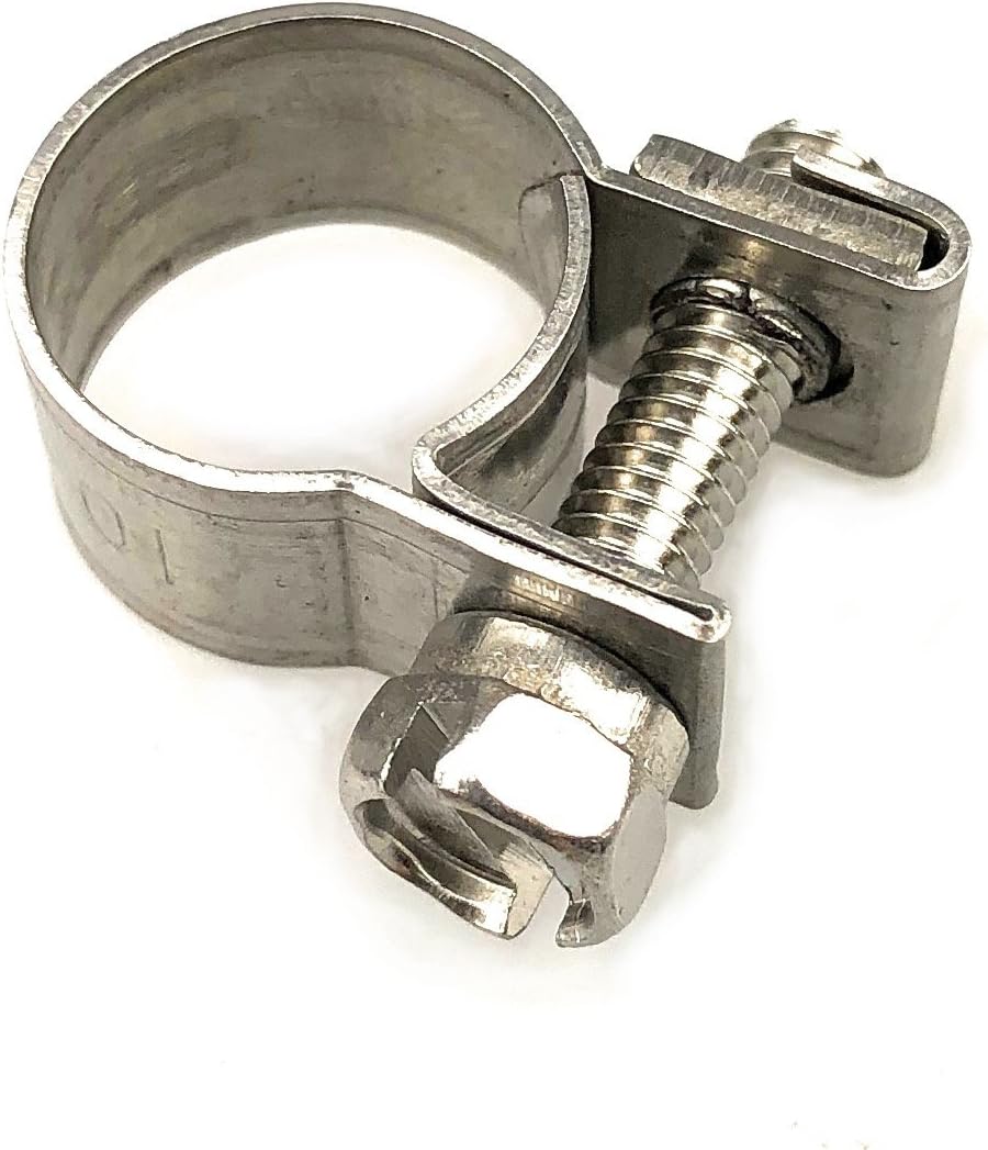 Petrol Pipe Clamps Silver 