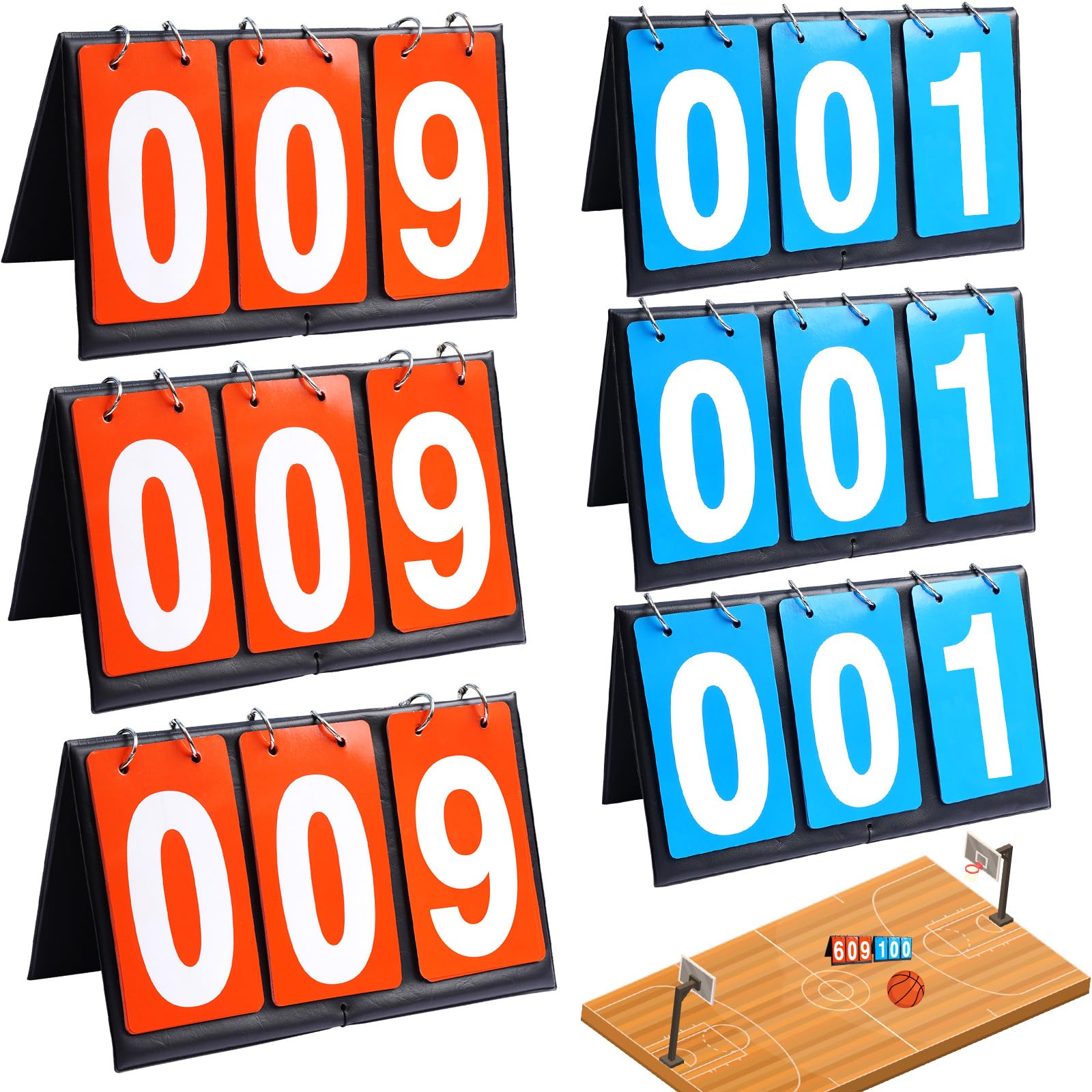 APORO Scoreboard Score Keeper Score Flipper for Basketball Tennis Sports Games